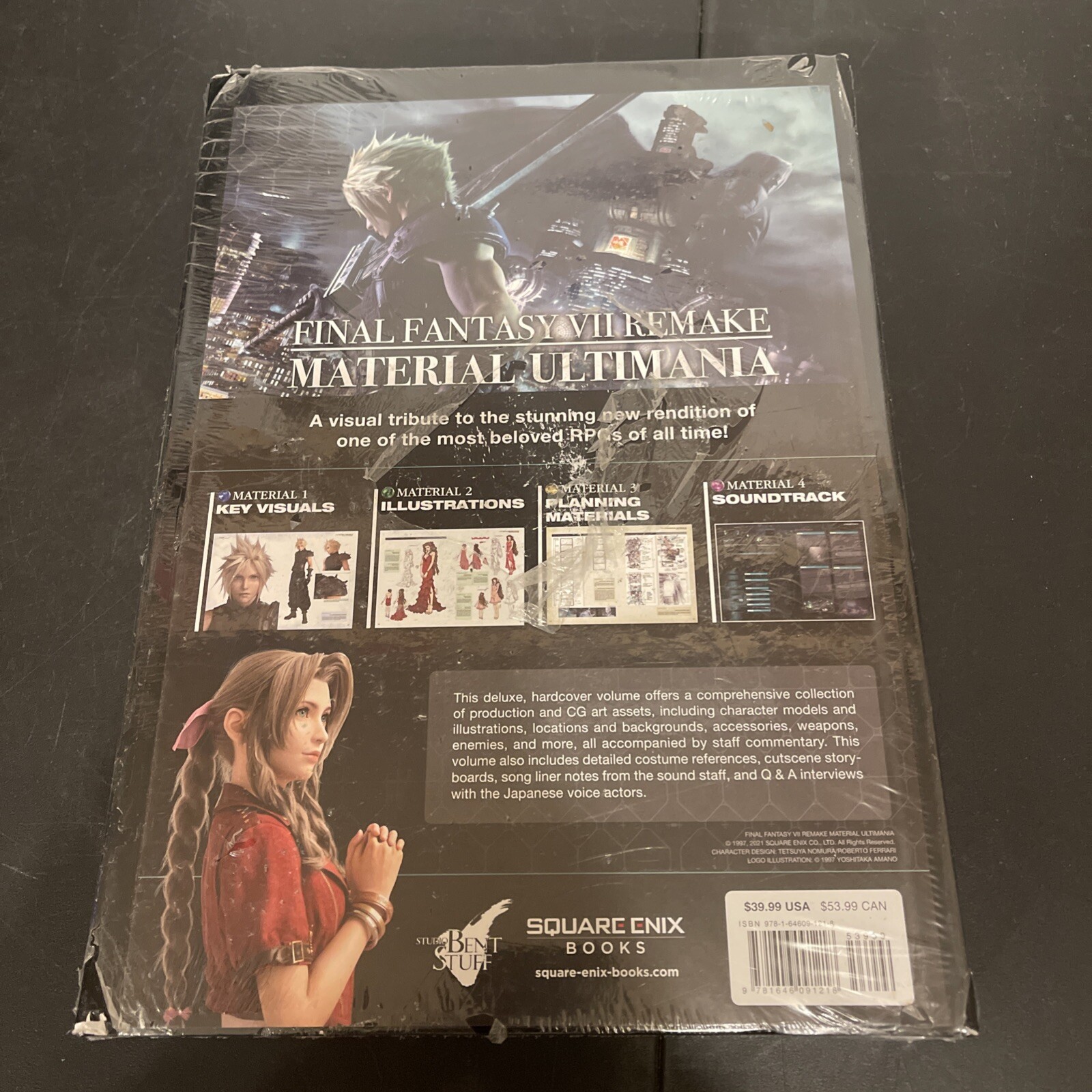 Final Fantasy VII Remake Material Ultimania HC Square Enix Books New Free 🚢