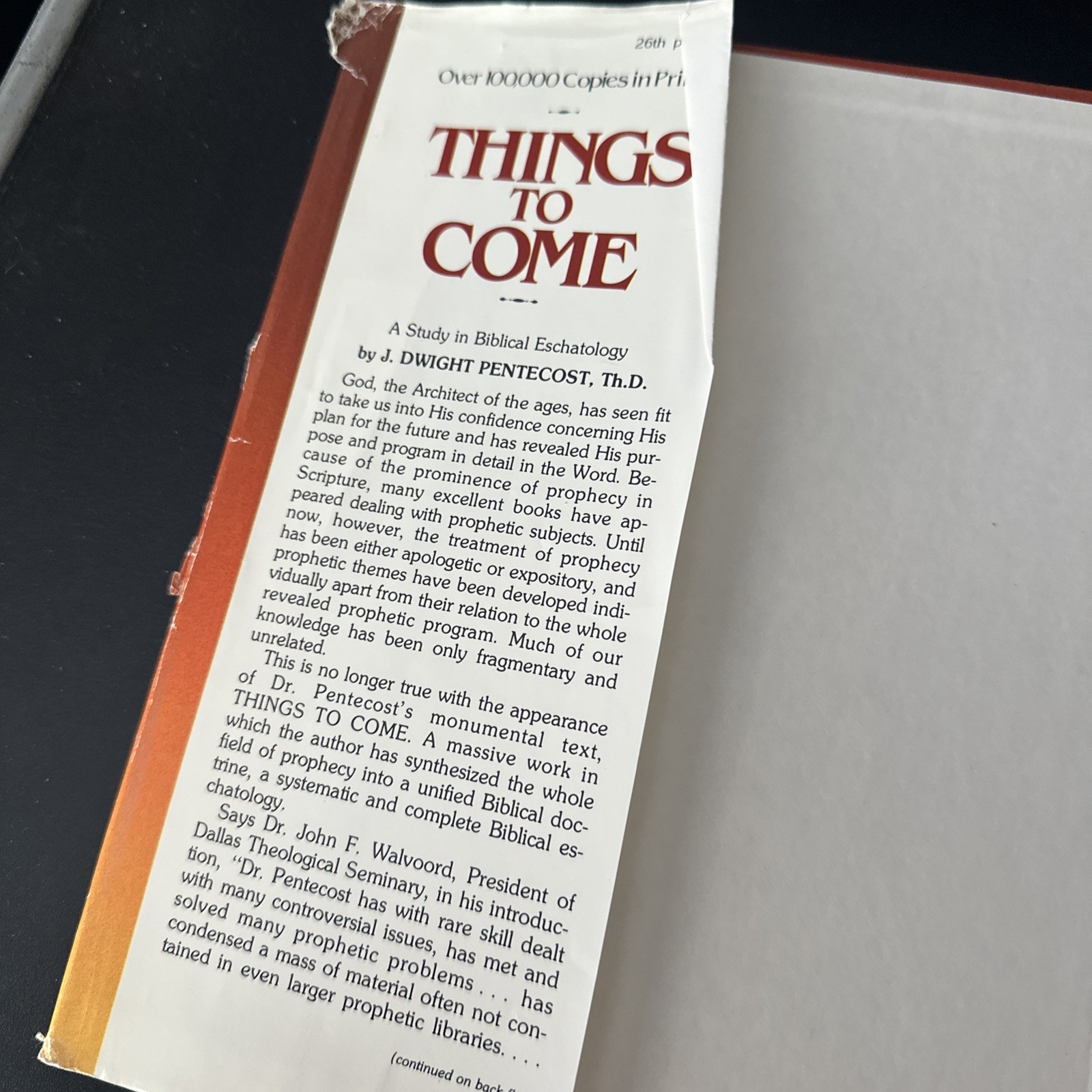 Things to Come: A Study in Biblical Eschatolog- 0310308909, hardcover, Pentecost