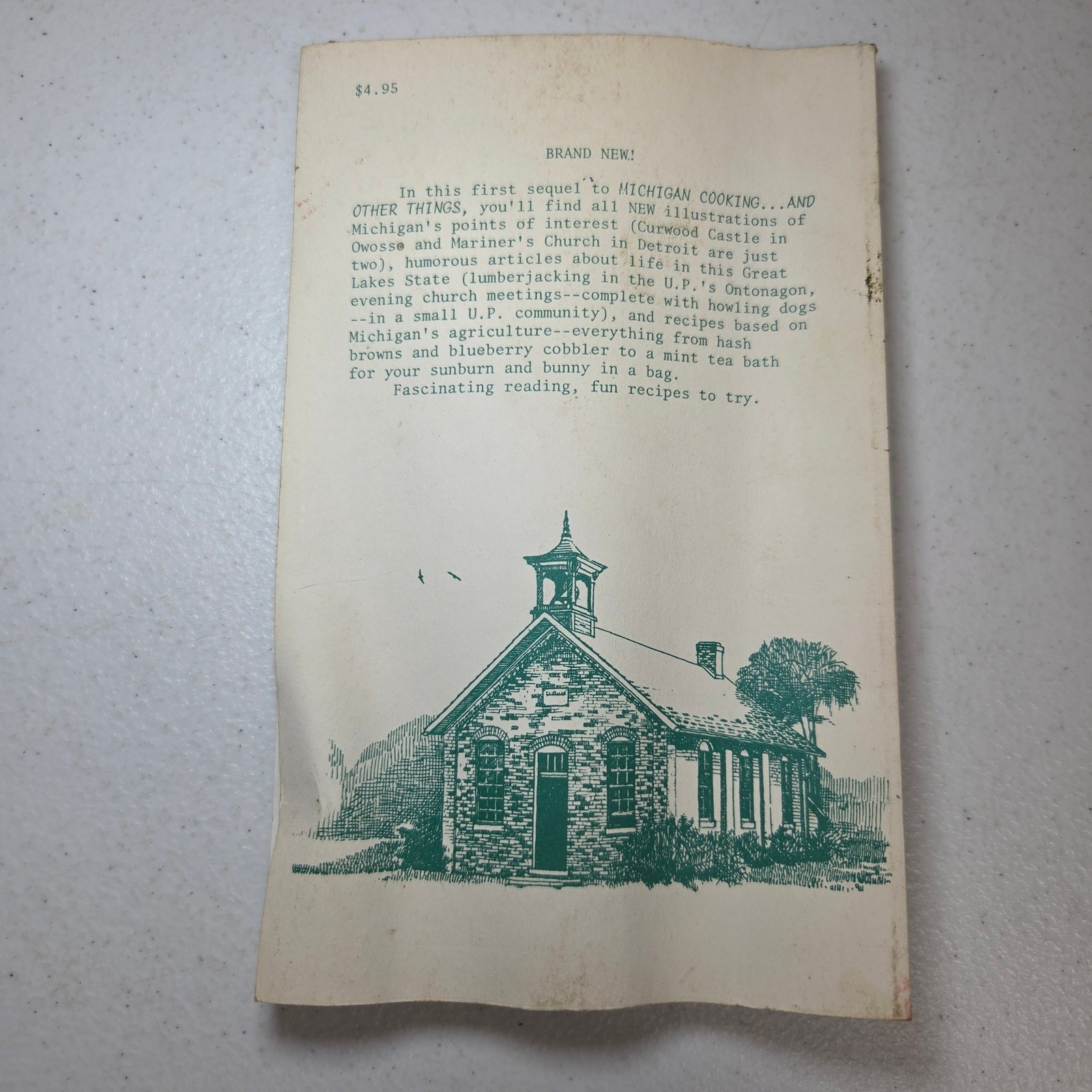 More Michigan Cooking and Other Things Carole Eberly 1st Ed 1981 Fayette Detroit
