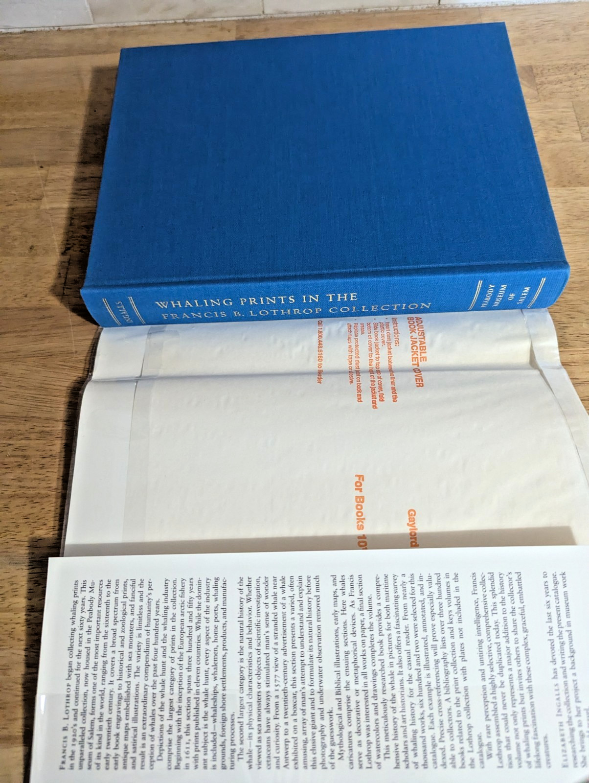 SIGNED Whaling Prints HC Book Francis B Lothrop Collection Elizabeth Ingalls