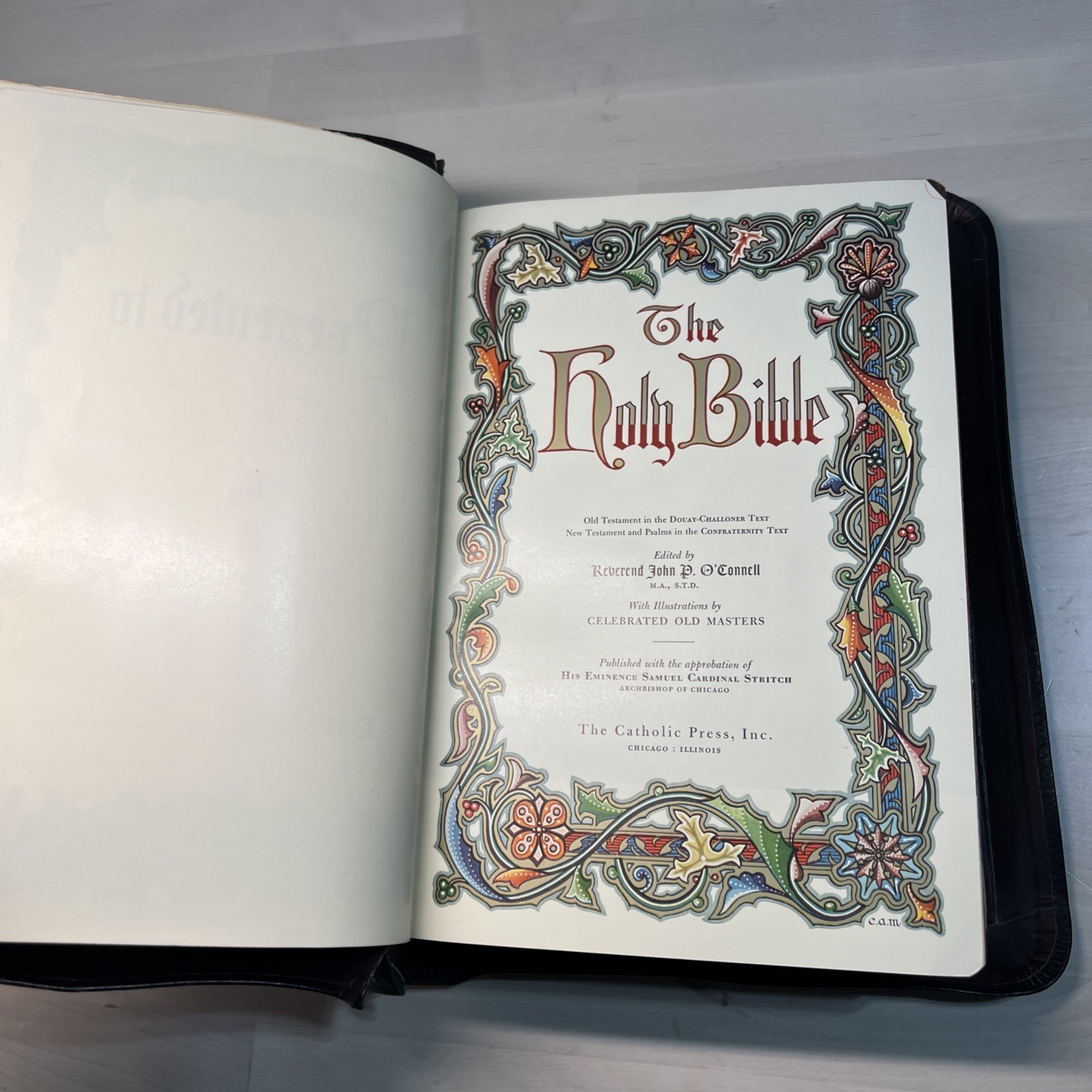 The Holy Bible edited by Rev. John P. O’Connell – 1958
