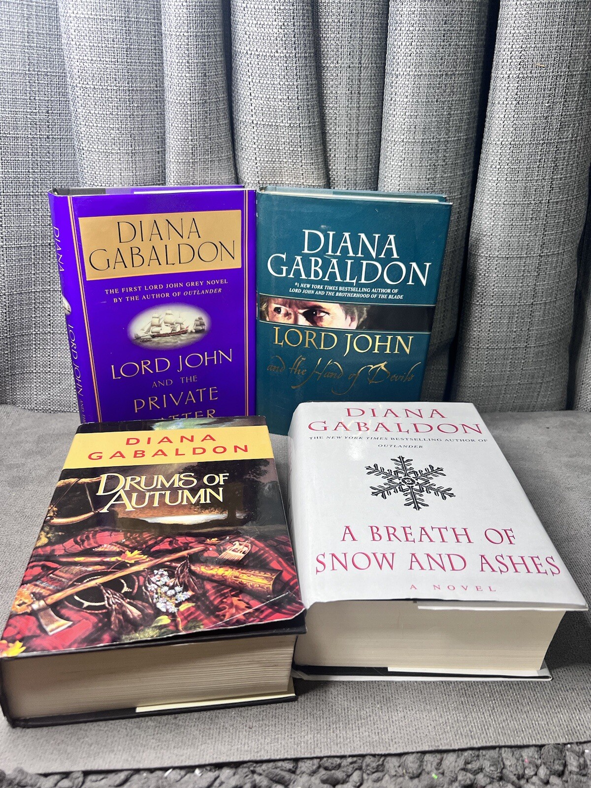 Books Diana Gabaldon Drums Autumn Lord John Hands Devils Private Matter HC Lot