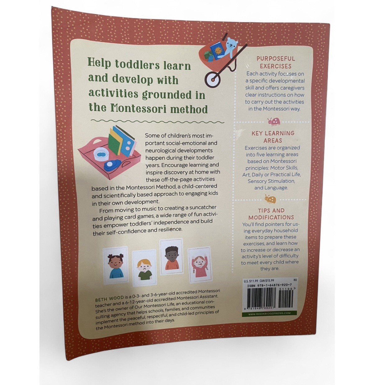 The Montessori Toddler Activity Book by Beth Wood Paperback Education Activities