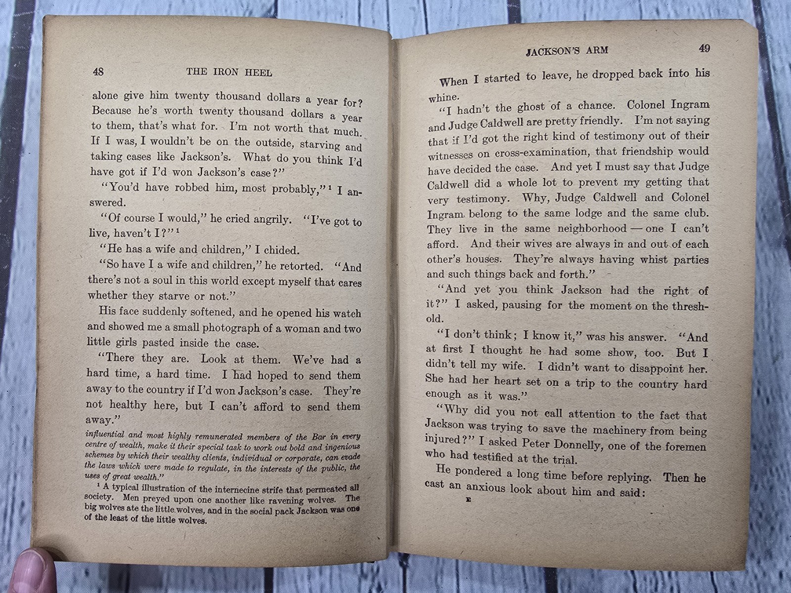 The Iron Heel By Jack London Antique 1913 Hardcover Dystopian Novel Good
