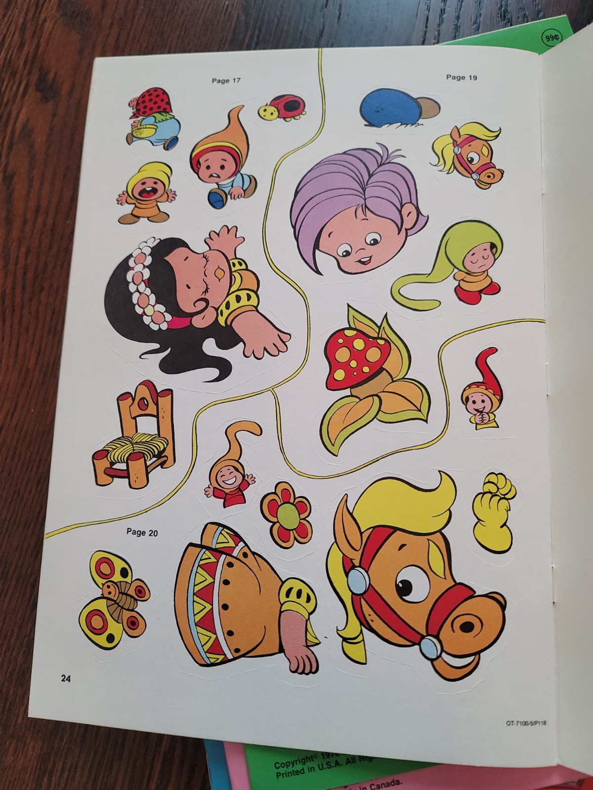 VTG Lot of 5 Sticker Fun Color & Activity Books 1978 Prestige Books Inc cartoons