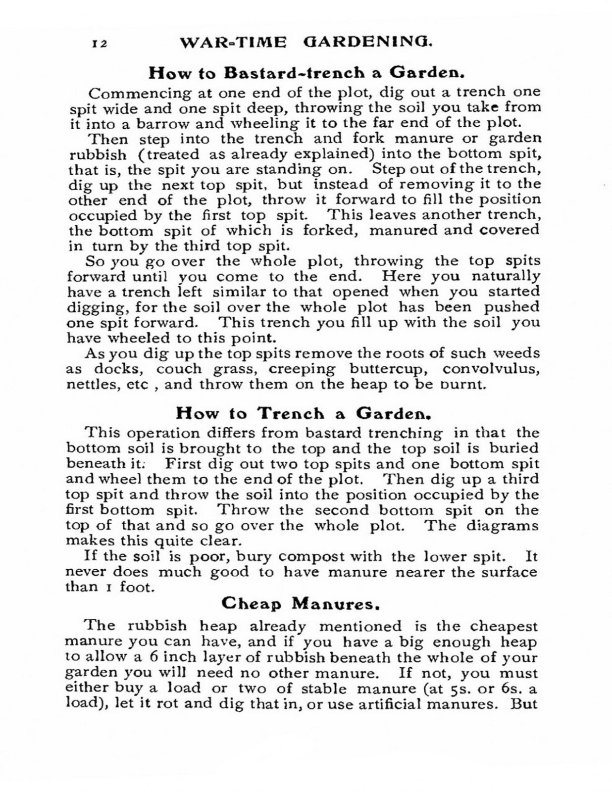 War Time Gardening How To Grow Your Own Food “1915” 62 Pages