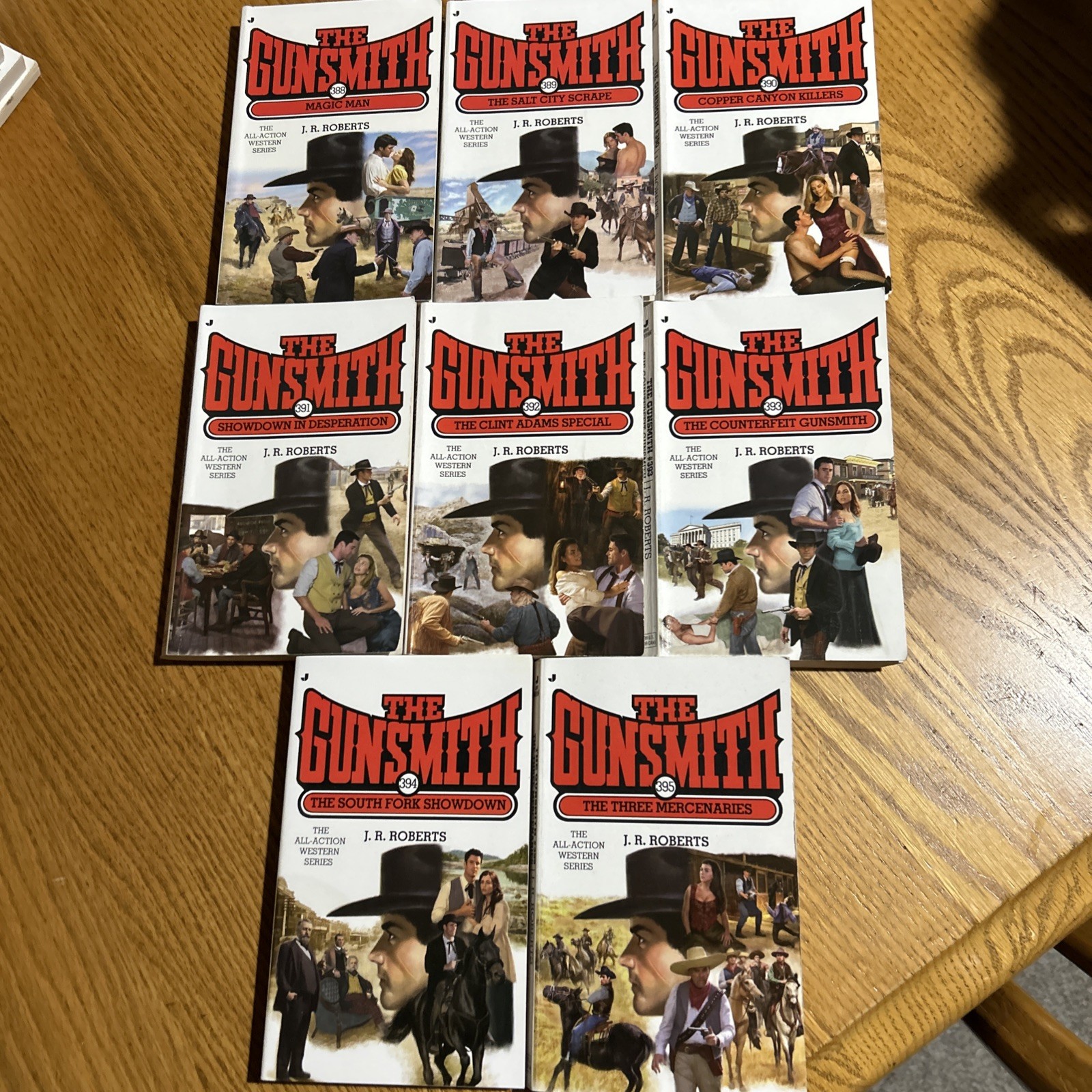 The Gunsmith Book Lot #388 To #395 by J. R. Roberts 8 Books
