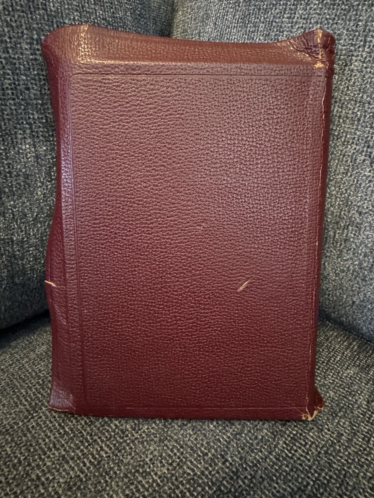 Vintage Holy Bible King James Spencer Revelation Press ~Leather~Red Letter~MAPL