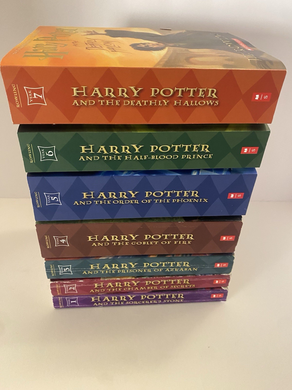 HARRY POTTER The Complete Series 1-7 Paperback Scholastic Box Set Slipcase