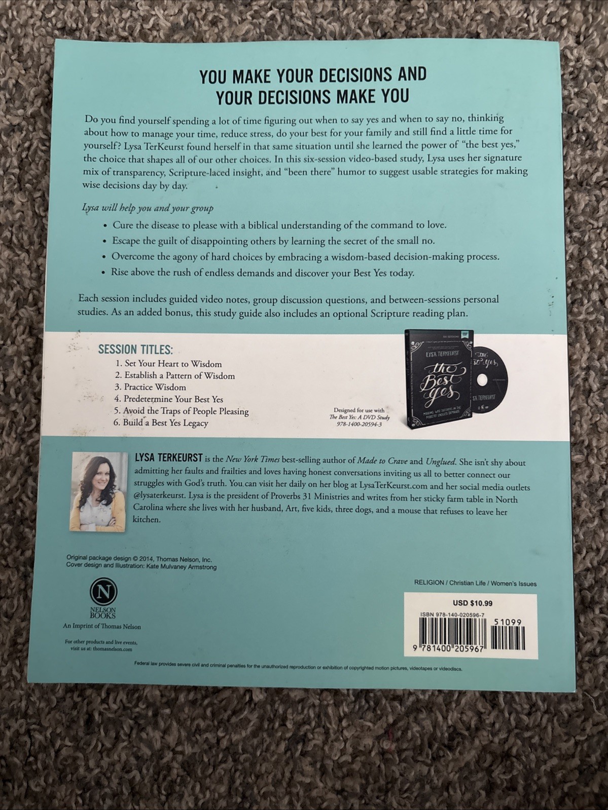 Best Yes : Bible Study Guide by Lysa TerKeurst (2014, Trade Paperback)