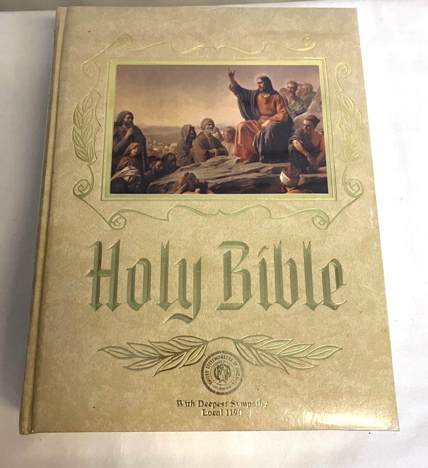 Sealed Holy Heirloom Family Bible King James Version United Steelworkers 1190