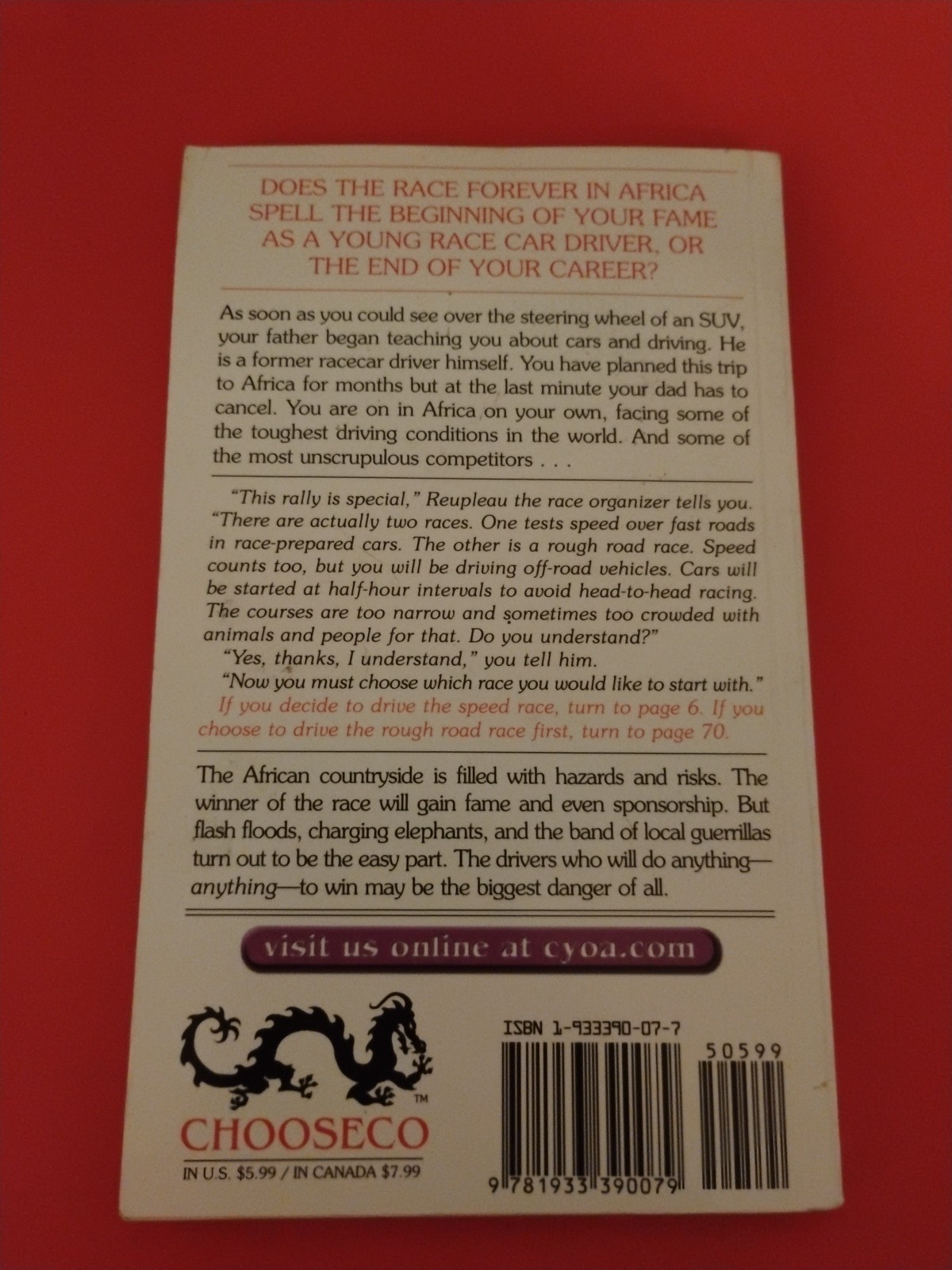 Race Forever by R. A. Montgomery 2005 Edition PB Choose Your Own Adventure 7