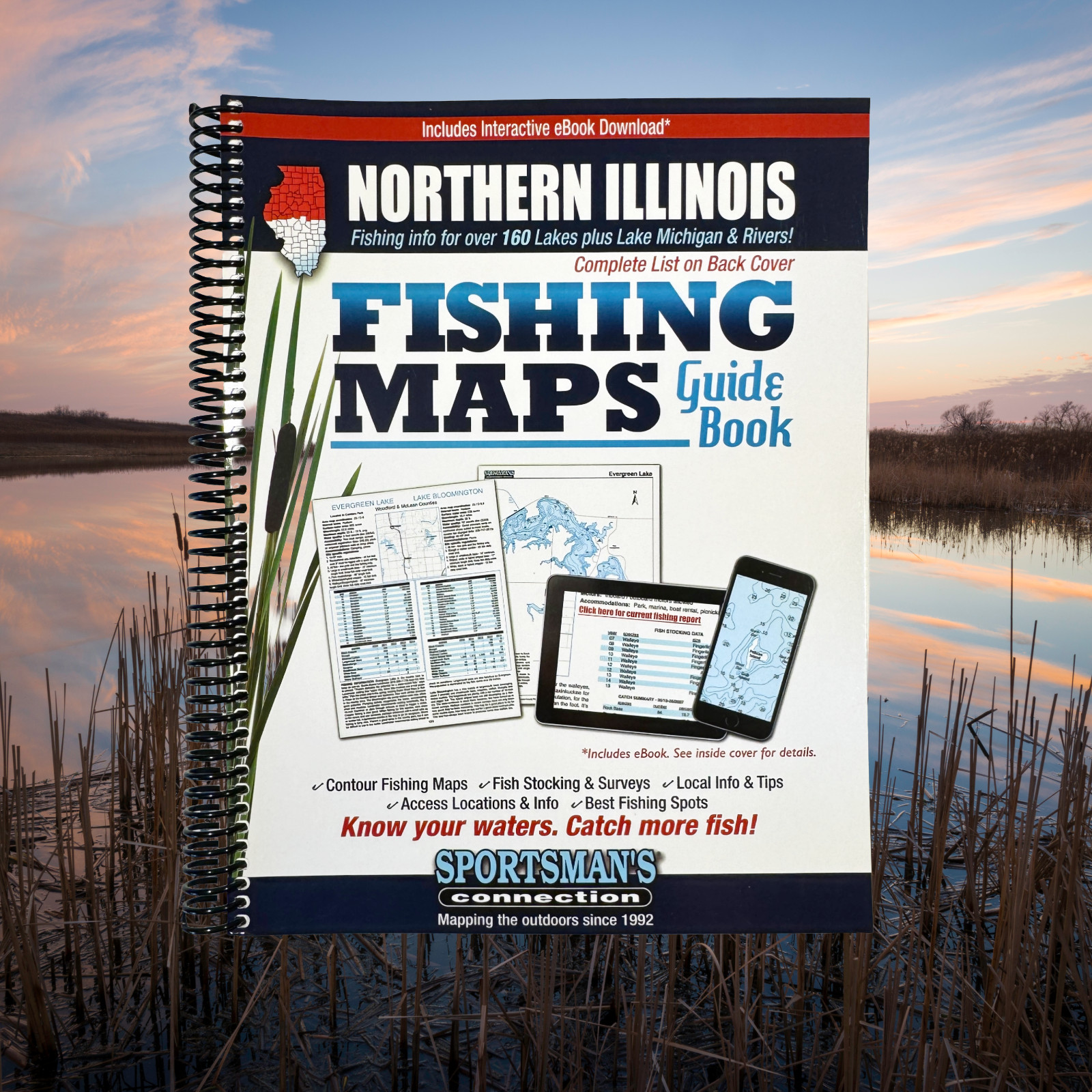 Northern Illinois Fishing Map Guidebook