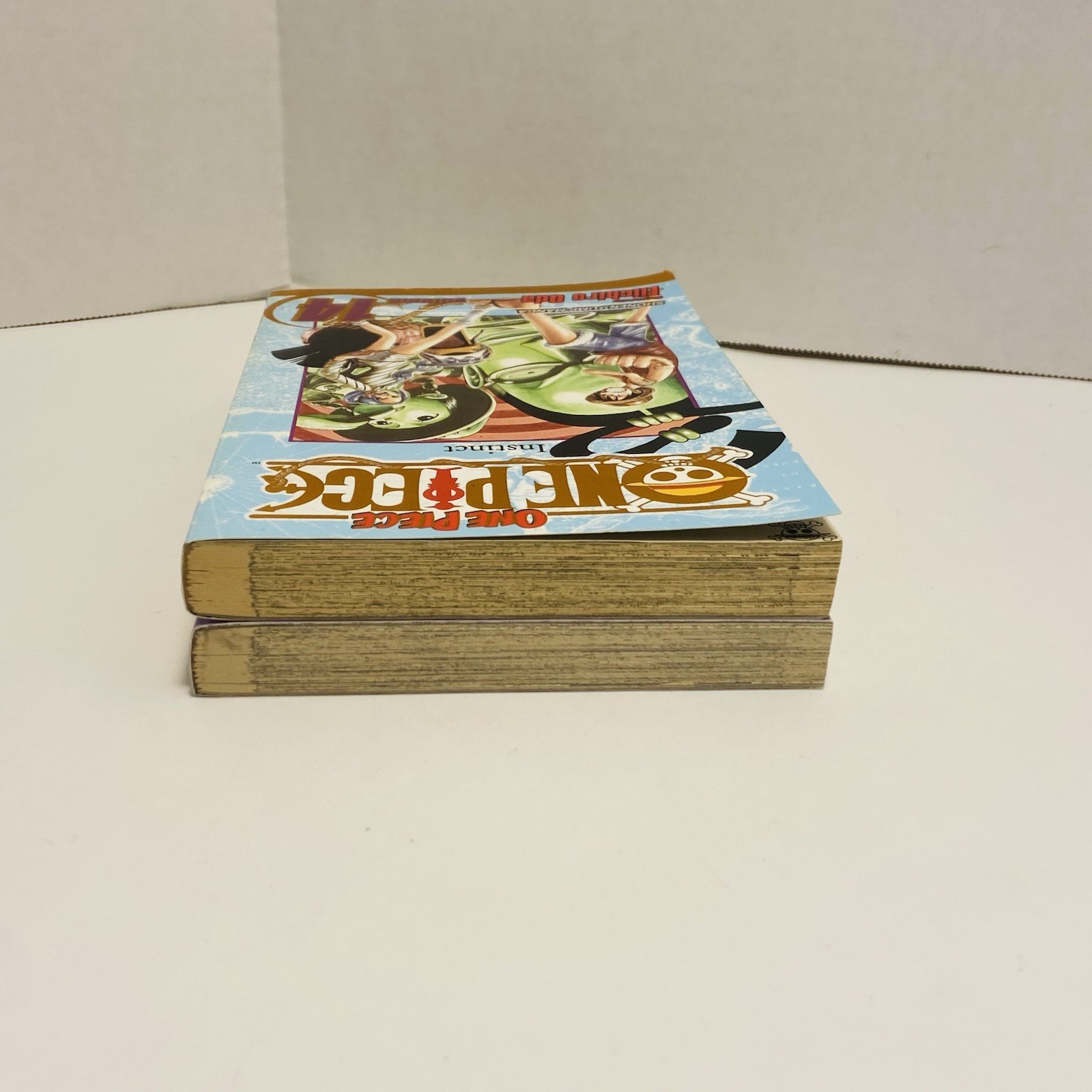 One Piece Vol. 14 + 21 Utopia & Instinct Oda 2007 Manga Gold Foil Rare Books