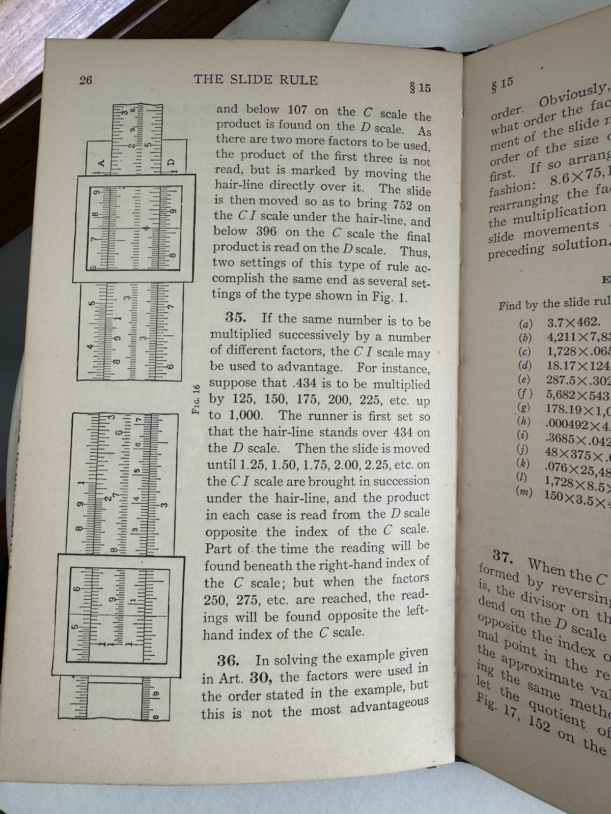 Antique The Slide Rule How To Use It Book Ex Libre 1924 Plattsburg Barracks NY