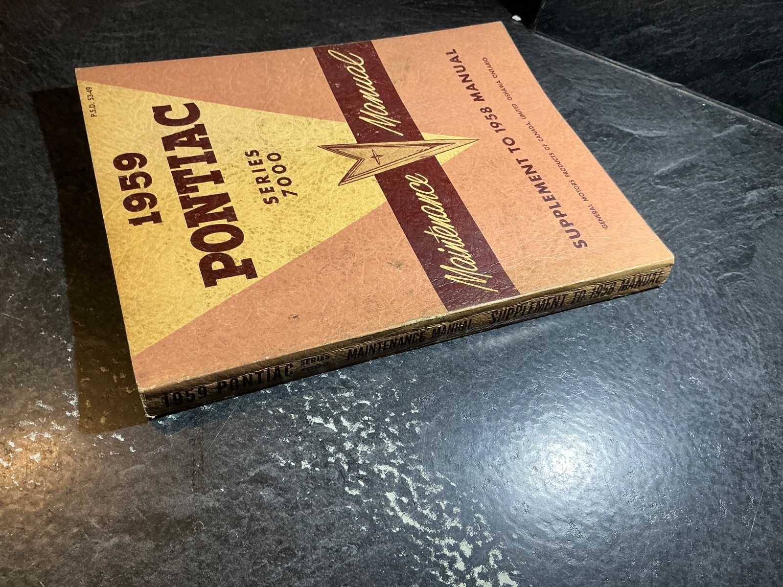 1959 Pontiac 7000 Series Maintenance Manual Parisienne Laurentian Strato-Chief