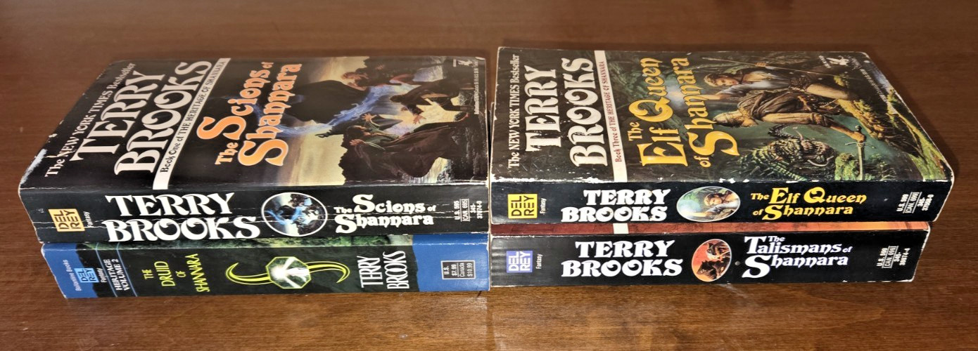 Terry Brooks Heritage of Shannara Series Lot of 4 MM Paperback Books 1-4
