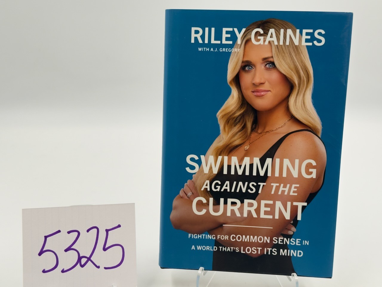 Swimming Against the Current, Riley Gaines, HC DJ 1st Ed Center Street 2024