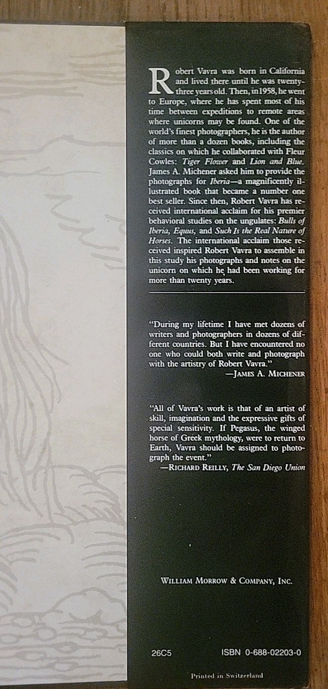 Unicorns I Have Known by Robert Vavra 1983
