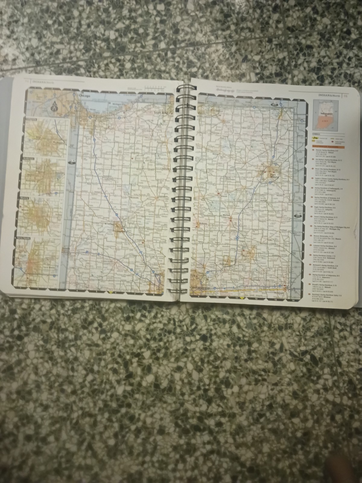 Rand McNally Harley Davidson Ride Atlas of North America Anniversary Ed with MAP