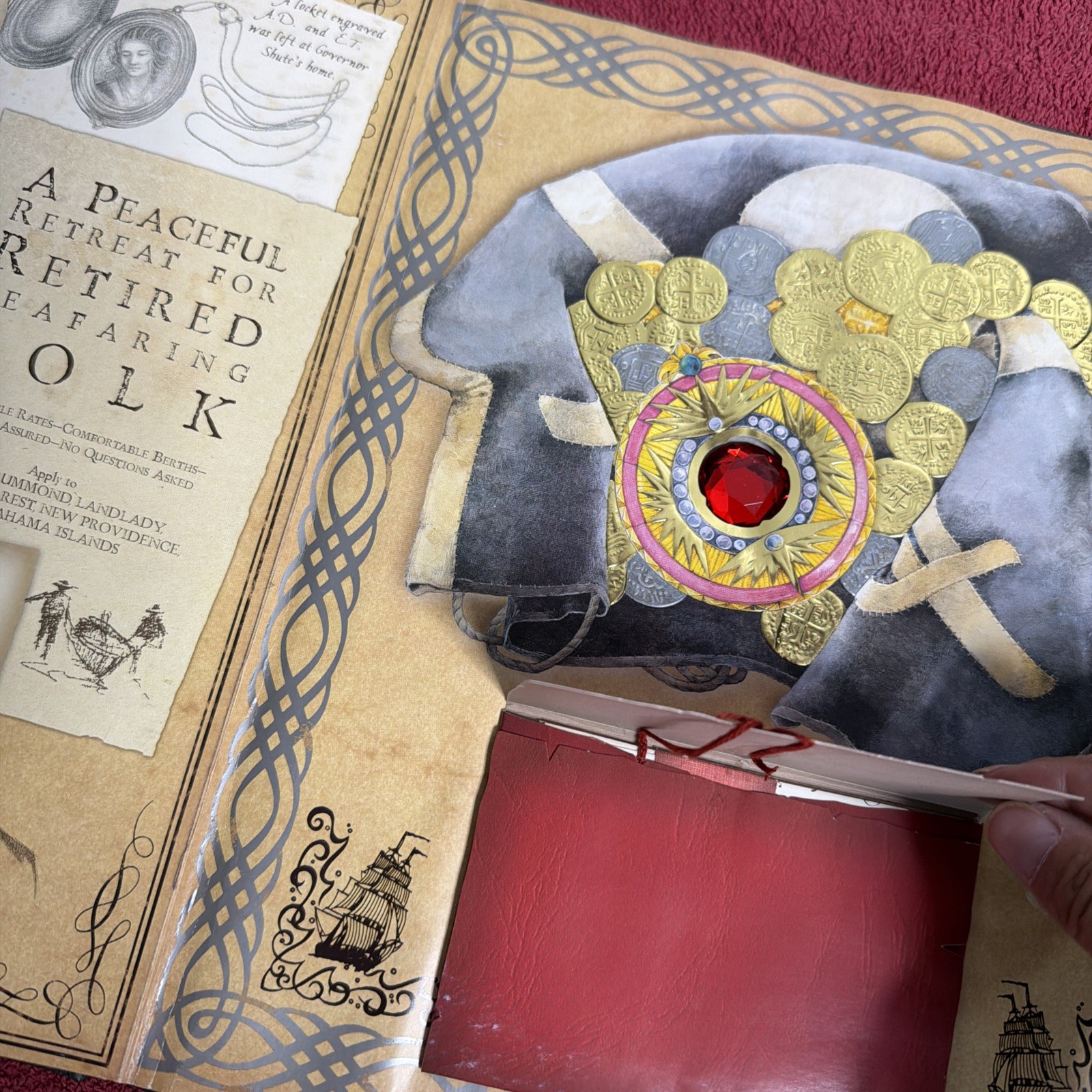 Vintage Pirateology A Pirate Hunter’s Companion Interactive Book Treasure Map