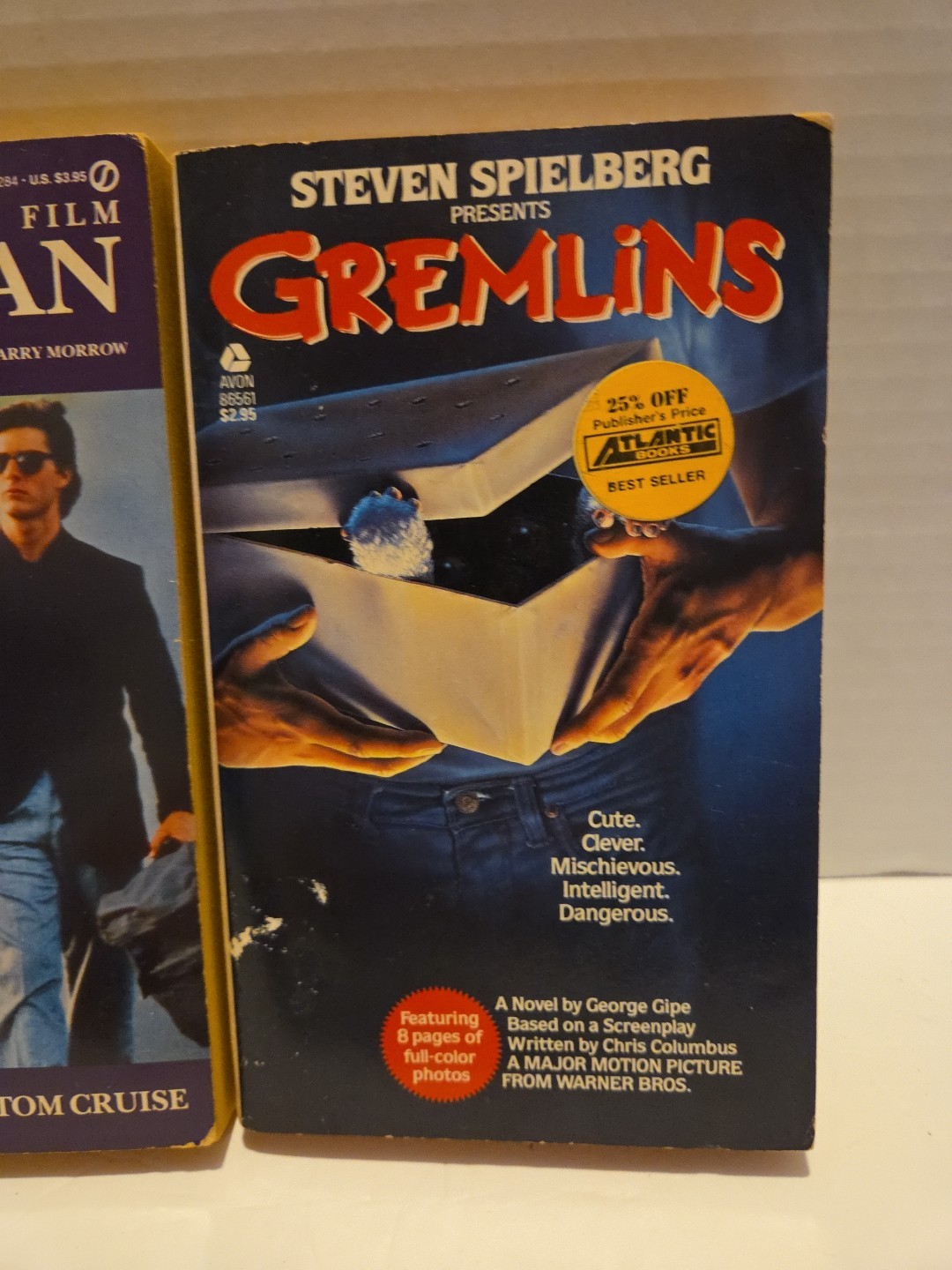 Lot Of 2 Gremlins Paperback 1984 & Rain Man Movie Motiin Picture Books
