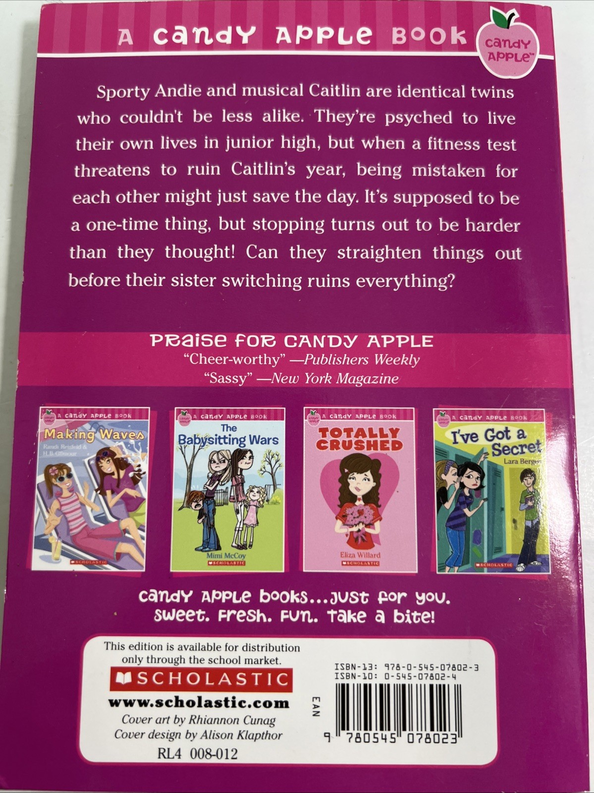 A Candy Apple Books. Set Of 3 Different Titles (See Photos) Different Authors