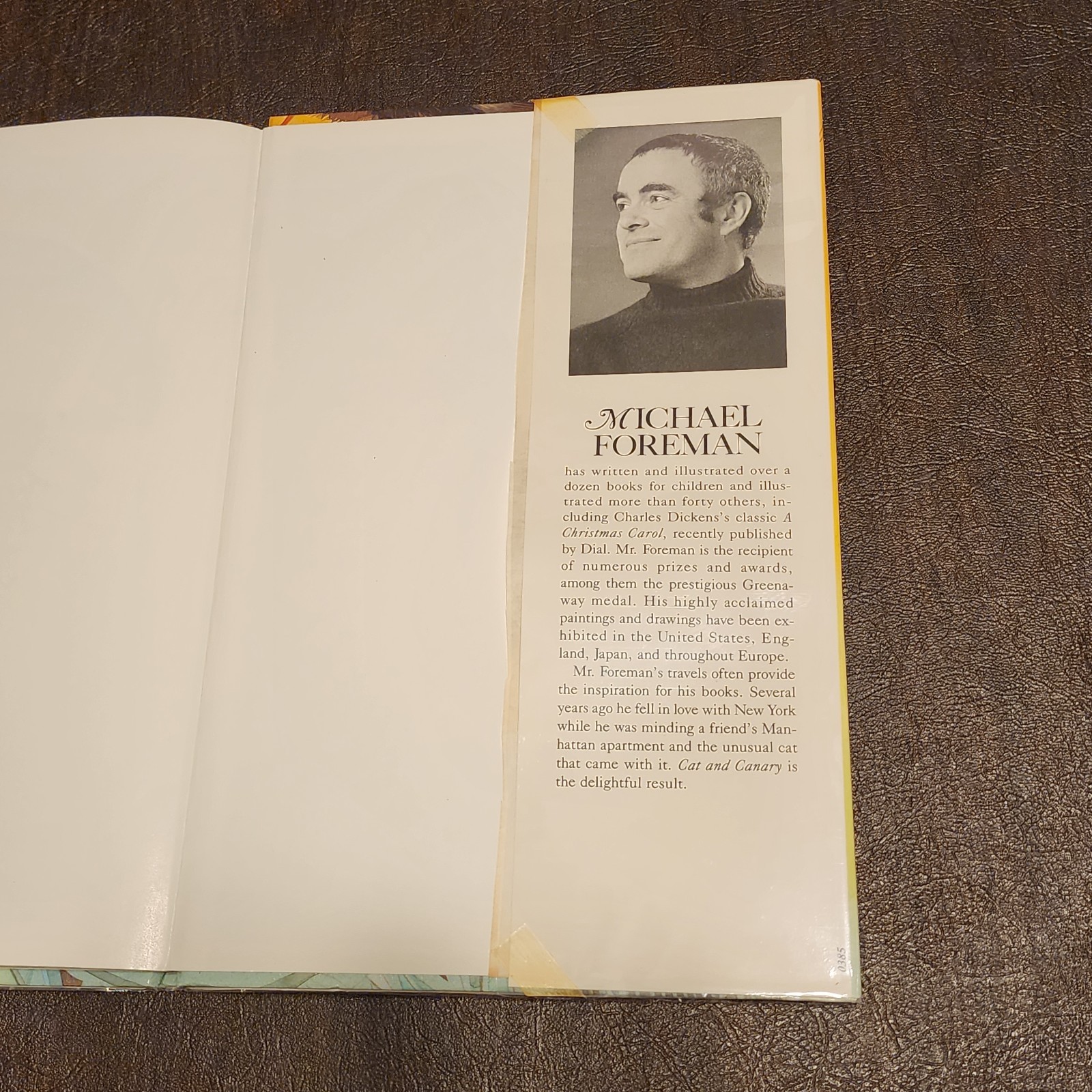1st Edition Print – Cat and Canary Hardcover Michael Foreman Hardcover DJ GREAT