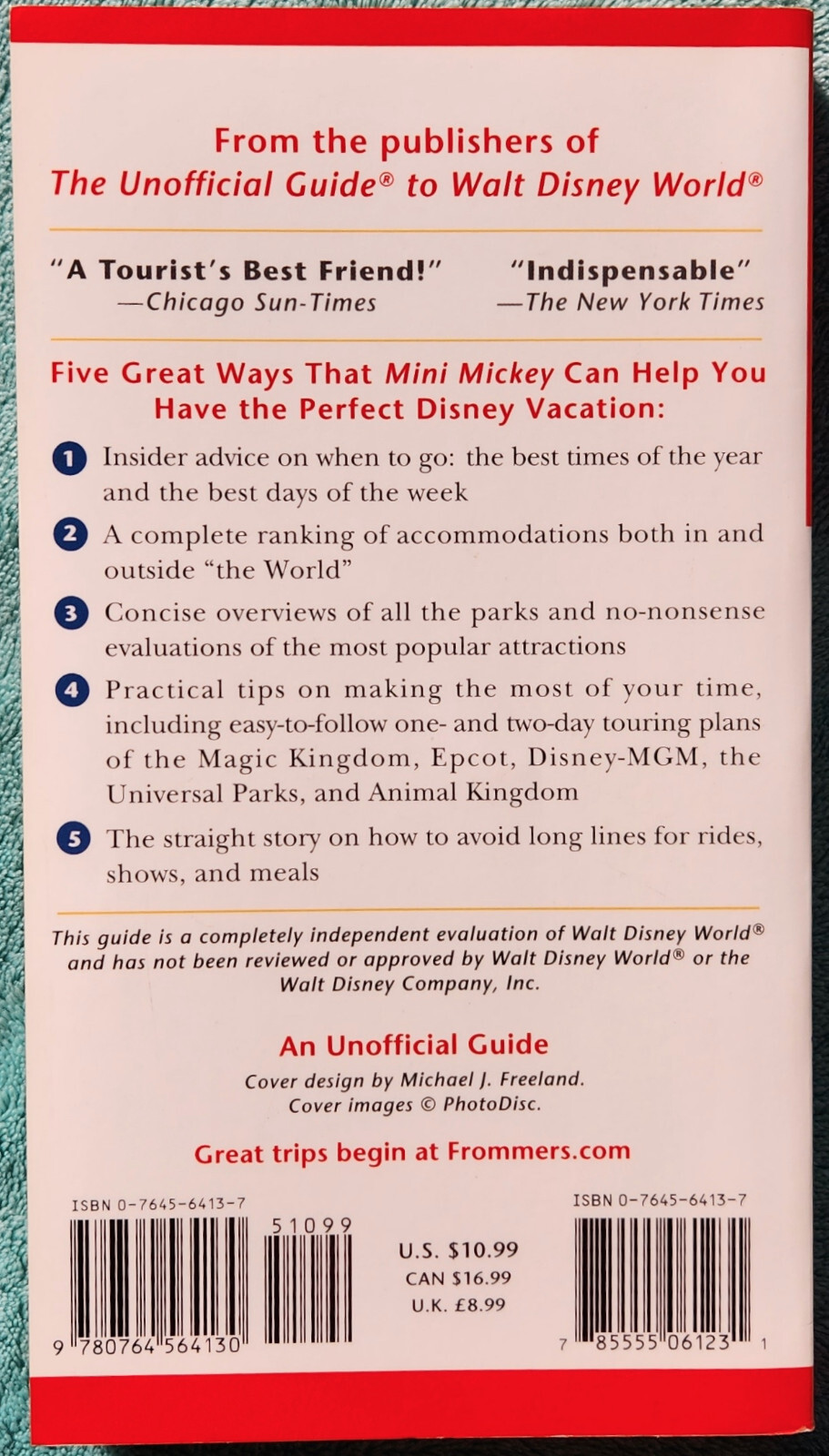 2002 Mini Mickey By Bob Schlinger 312 Pages The Pocket Sized Unofficial Guide