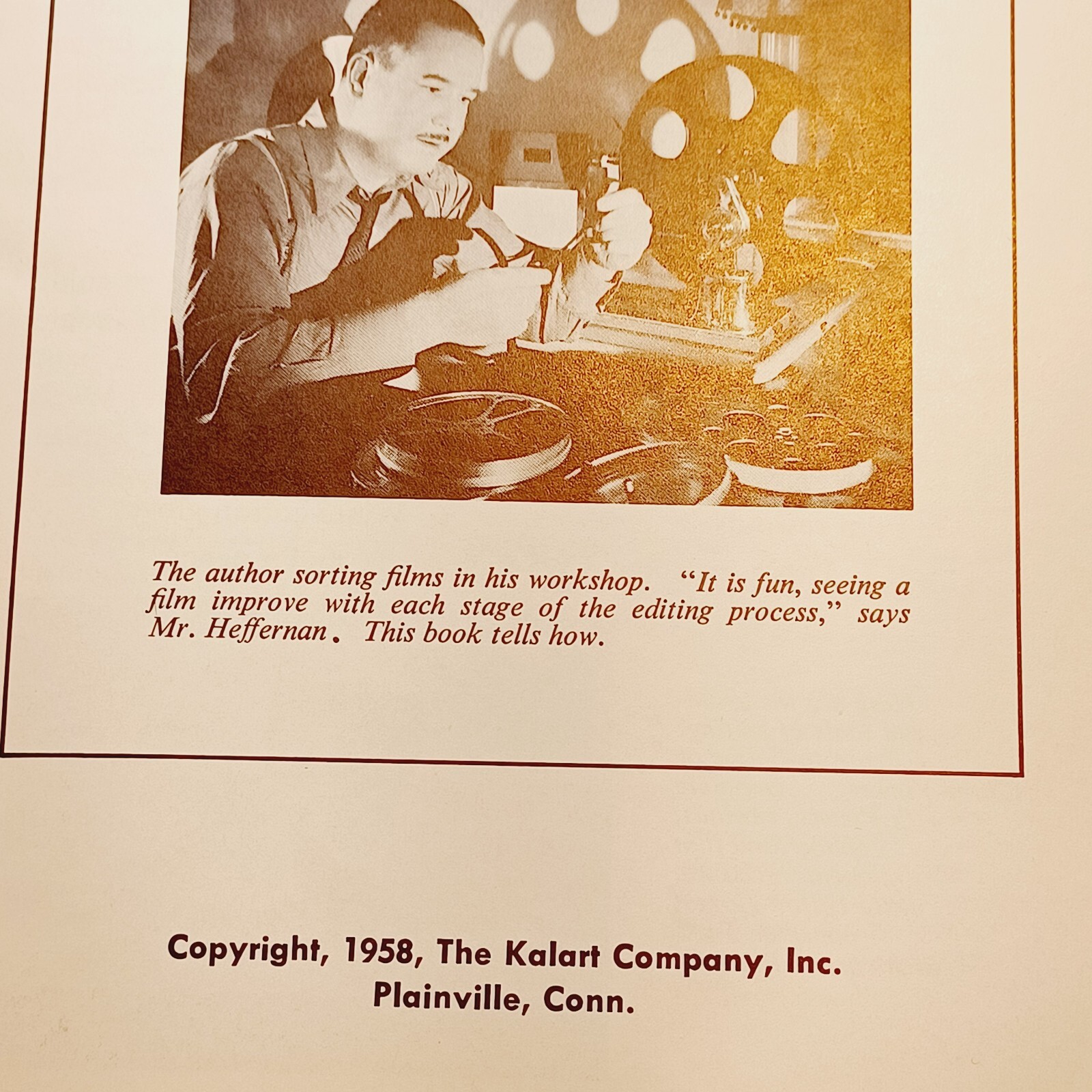 Editing for Better Movies instructional educational booklet – 34 pages