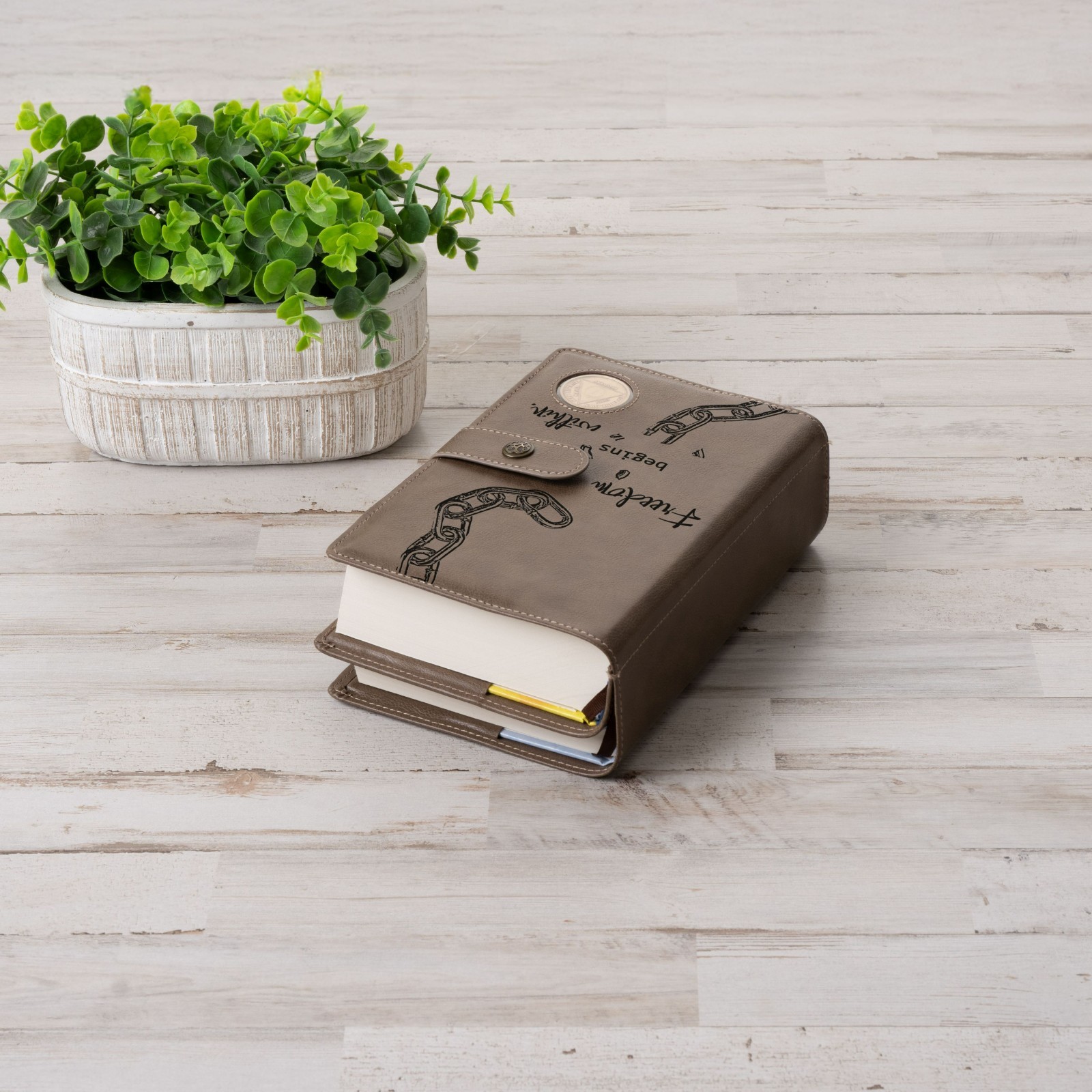 Custom Design AA Big Book & 12 Steps and 12 Traditions Book Set Cover
