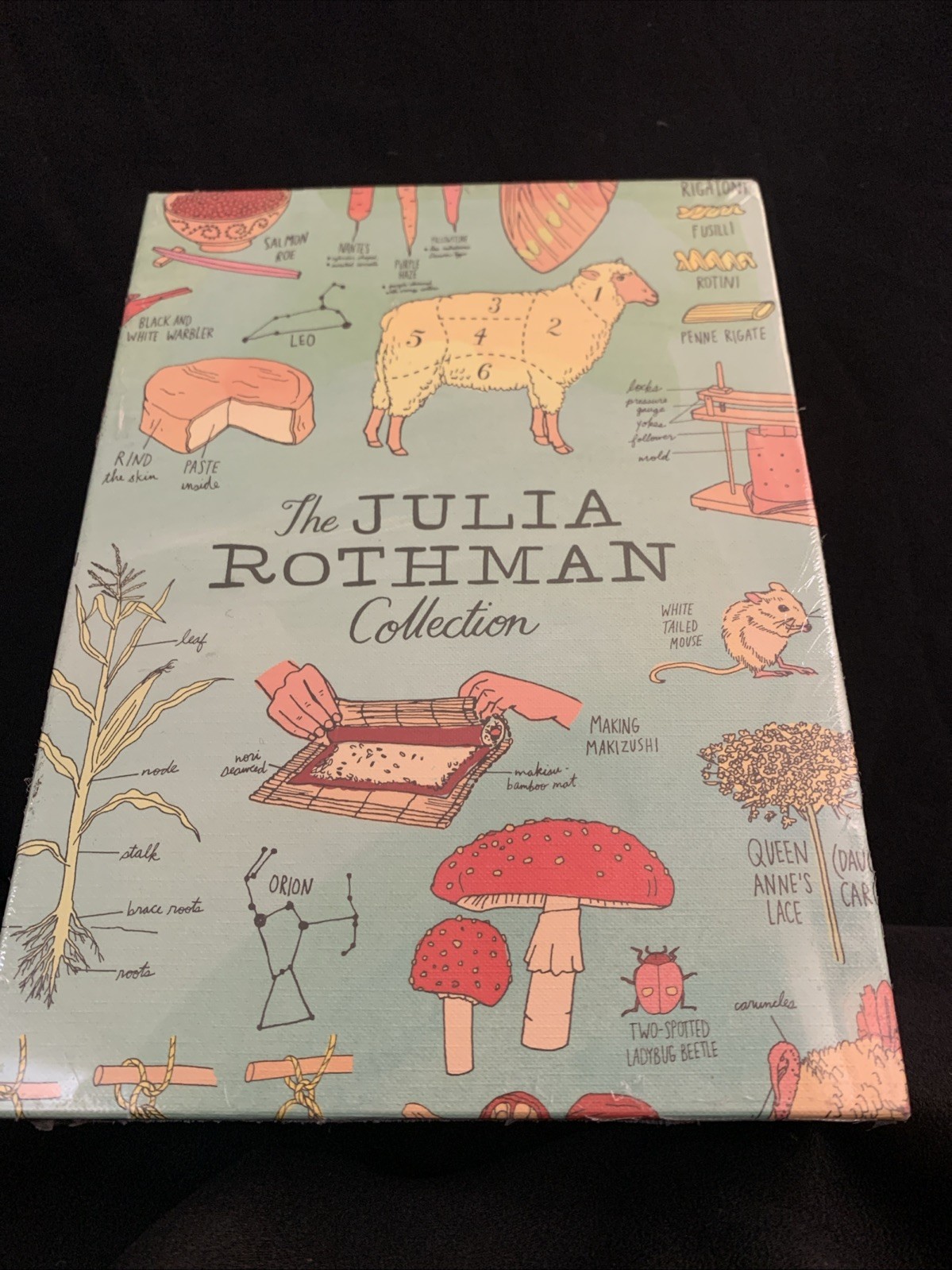 CLEAN NEW SEALED FRESH! Julia Rothman Collection 3 Book Box Set NATURE FARM FOOD