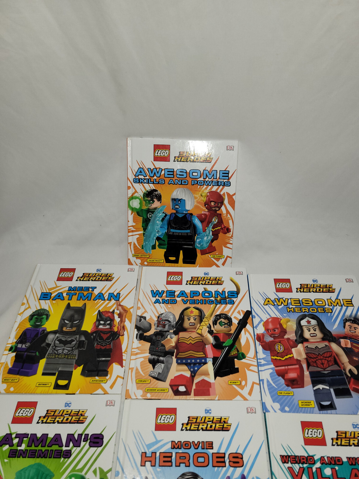 10 LEGO DC Super Heroes HC Batman World of Movie Weapons Vehicles Complete Books