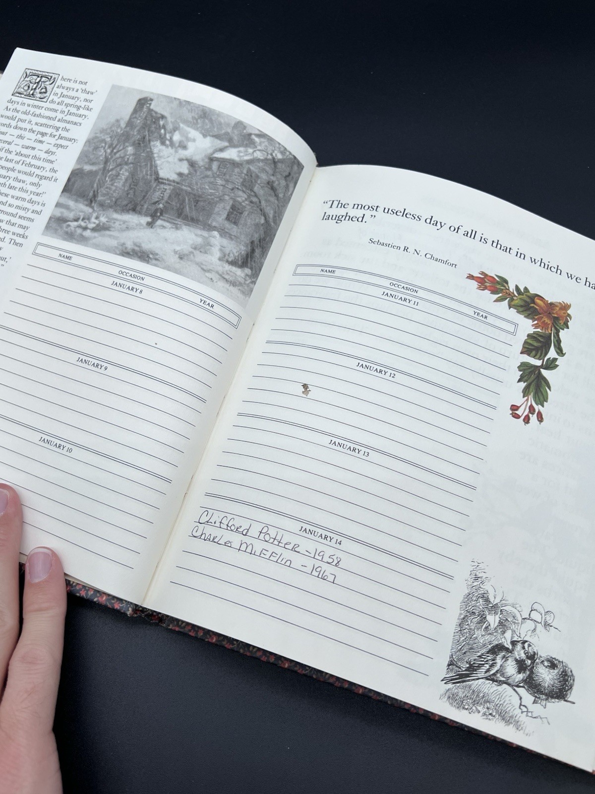 An Old Fashioned Keepbook A Birthday Book Dates to Remember Forever – VINTAGE