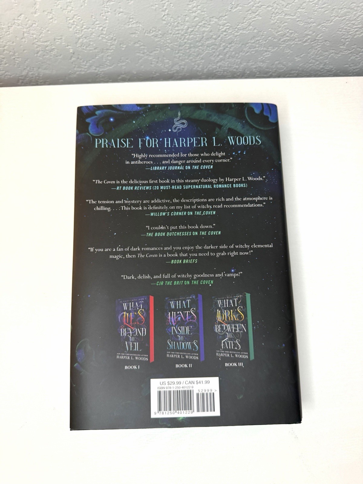 What Sleeps Within the Cove by Harper L. Woods – Brand New – Spray Edges
