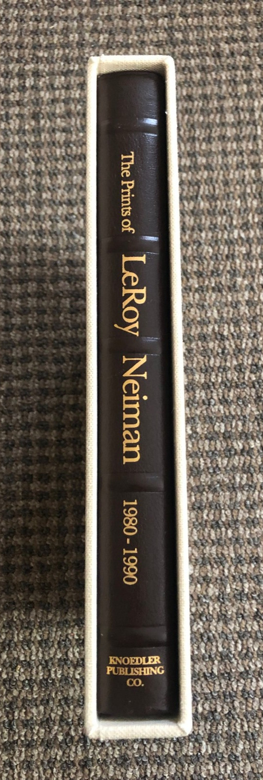 A collector’s edition: Signed, numbered, leather-bound “Prints of LeRoy Neiman”