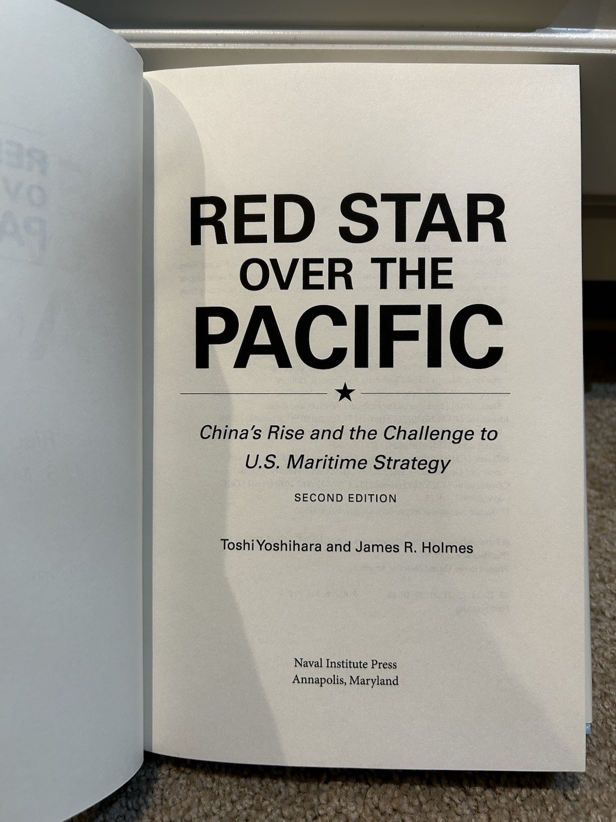 Red Star over the Pacific Yoshihara Holmes 2nd Ed China’s U.S. Maritime Strategy