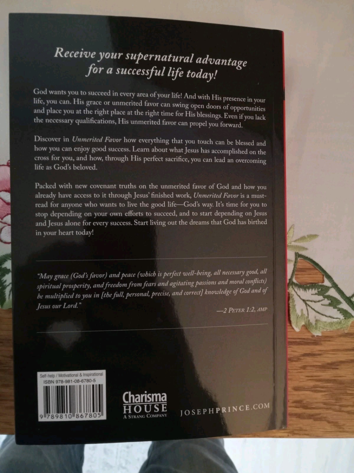 Unmerited Favor by Joseph Prince (2011, Trade Paperback) 2019 Tenth Printing Cha