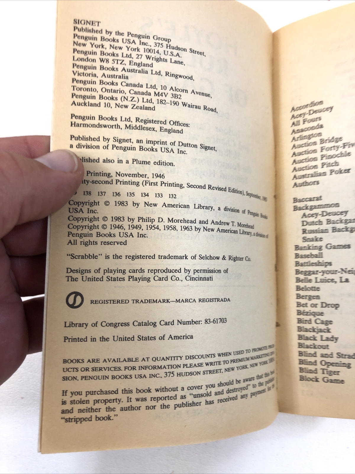 Play According to Hoyle – Morehead & Mott-Smith (Paperback, 1963)