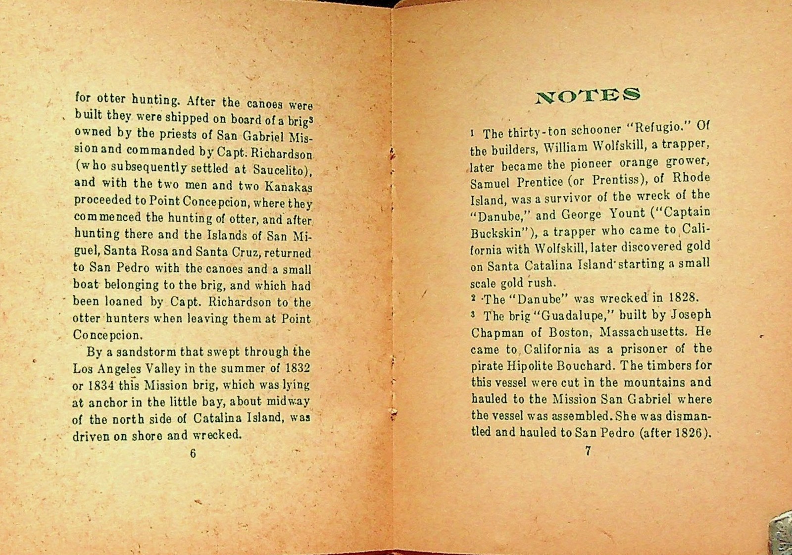 Port of San Pedro J J Warner Castaway Press 1951 Limited Edition Pamphlet Copy..