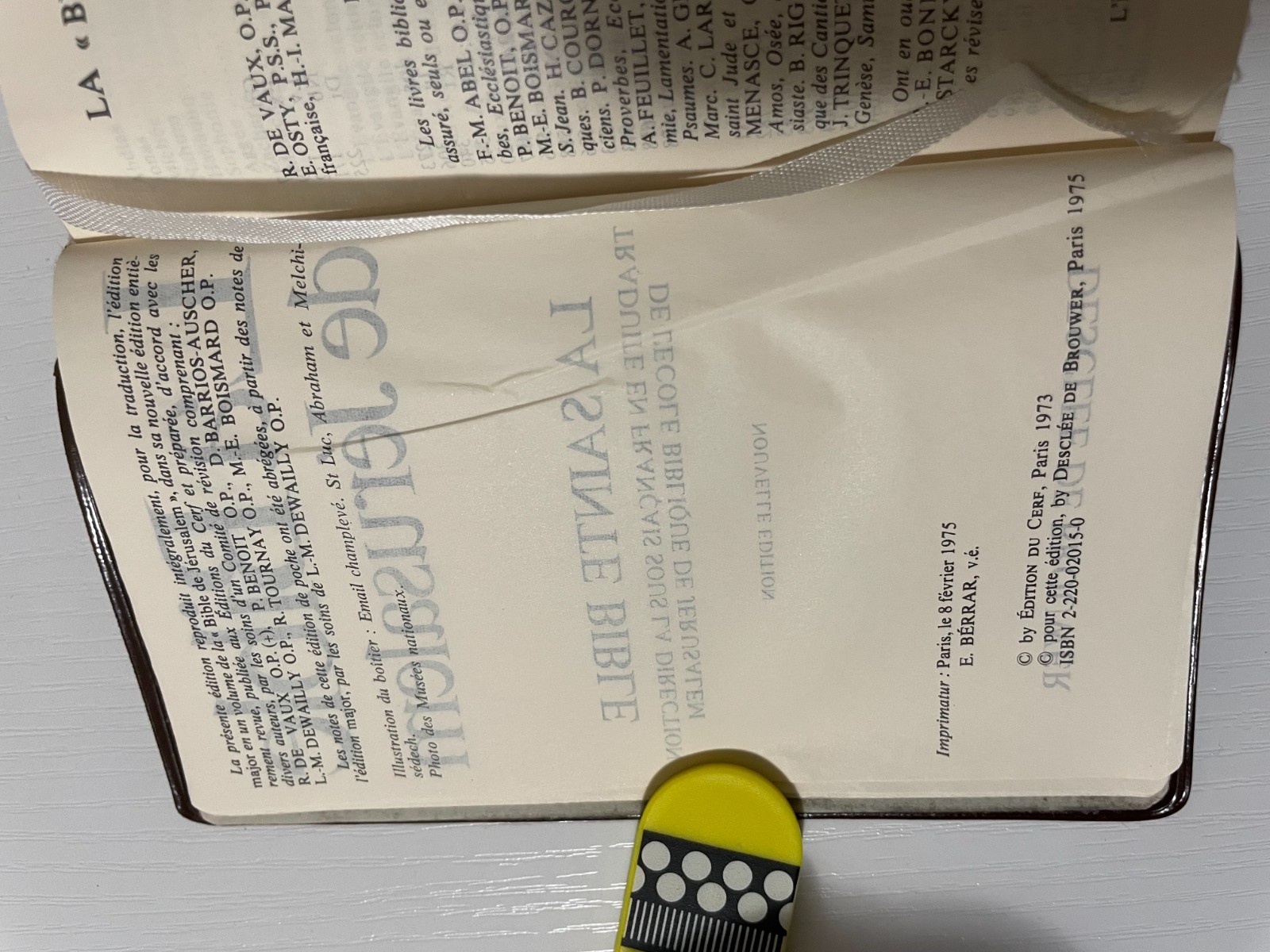 La Bible de Jérusalem Nouvelle Édition Leather Bound French B