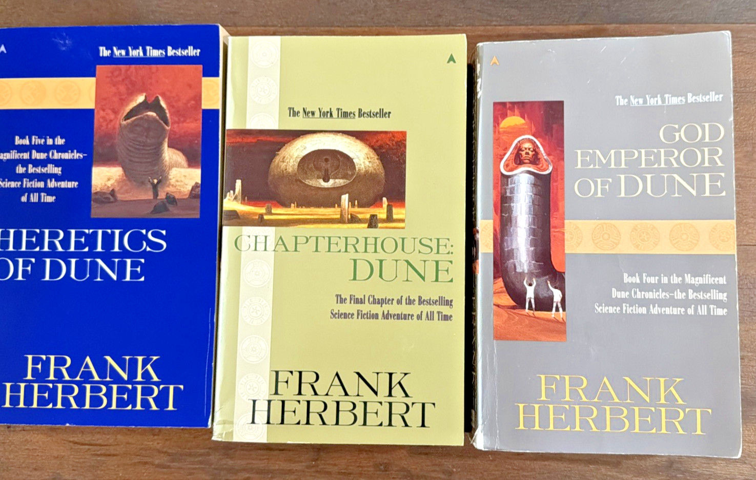 Lot of 6 Complete Frank Herbert Dune Series 1-6 +2 Extras