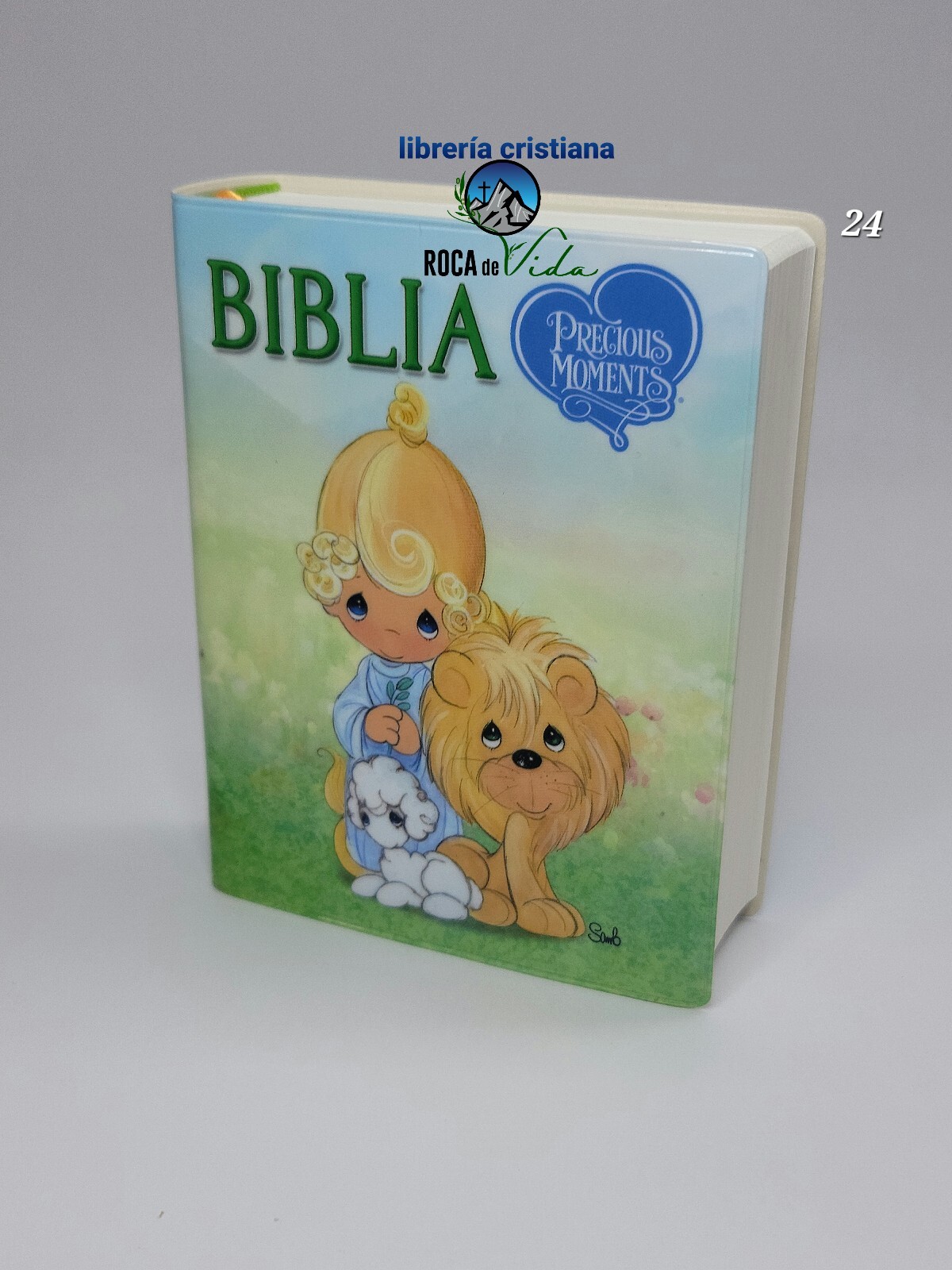 Biblia precious moments para niños PEQUENA VINIL Reina-Valera 1960