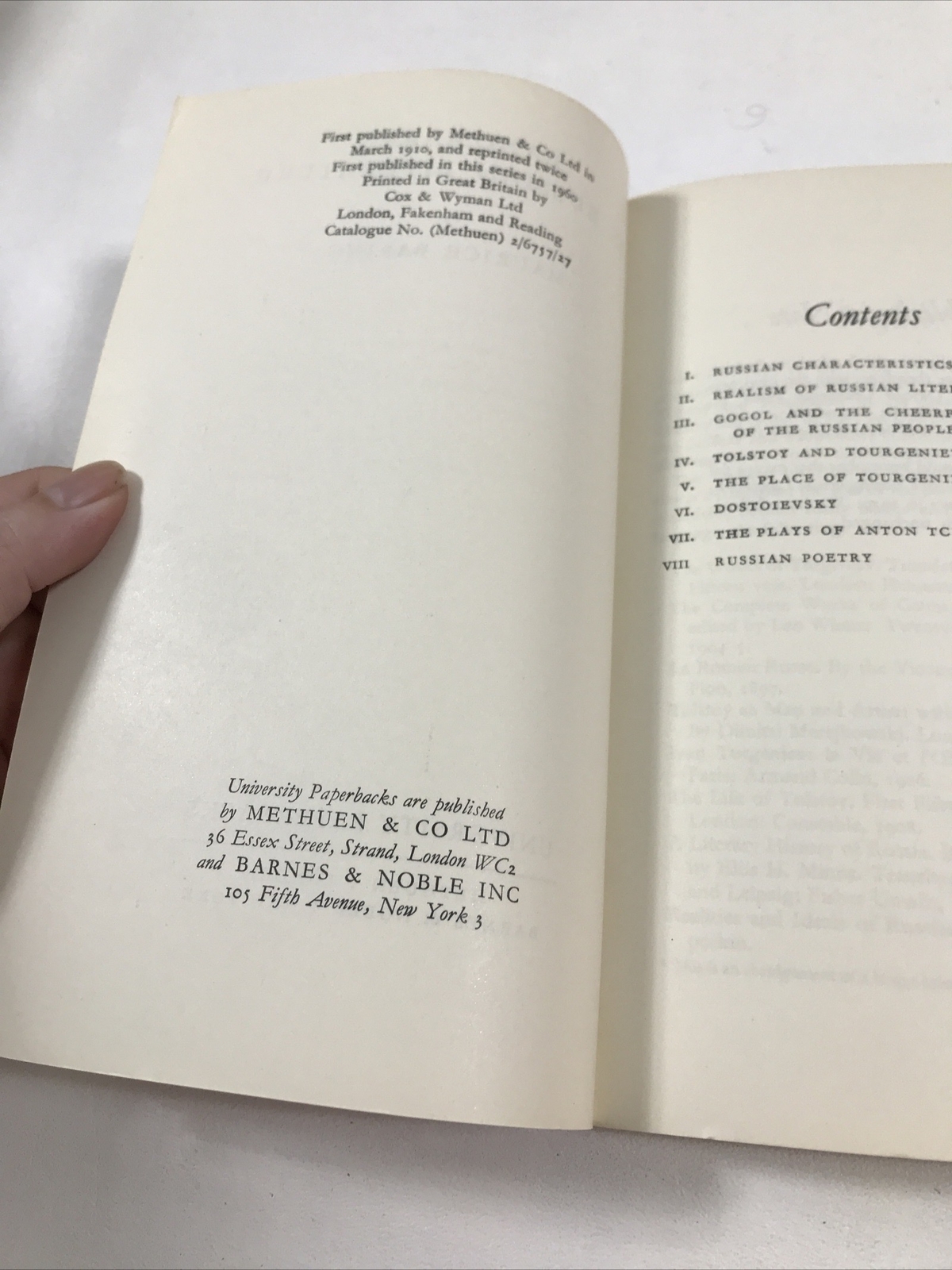 Landmarks In Russian Literature – Maurice Baring (Paperback, 1960)