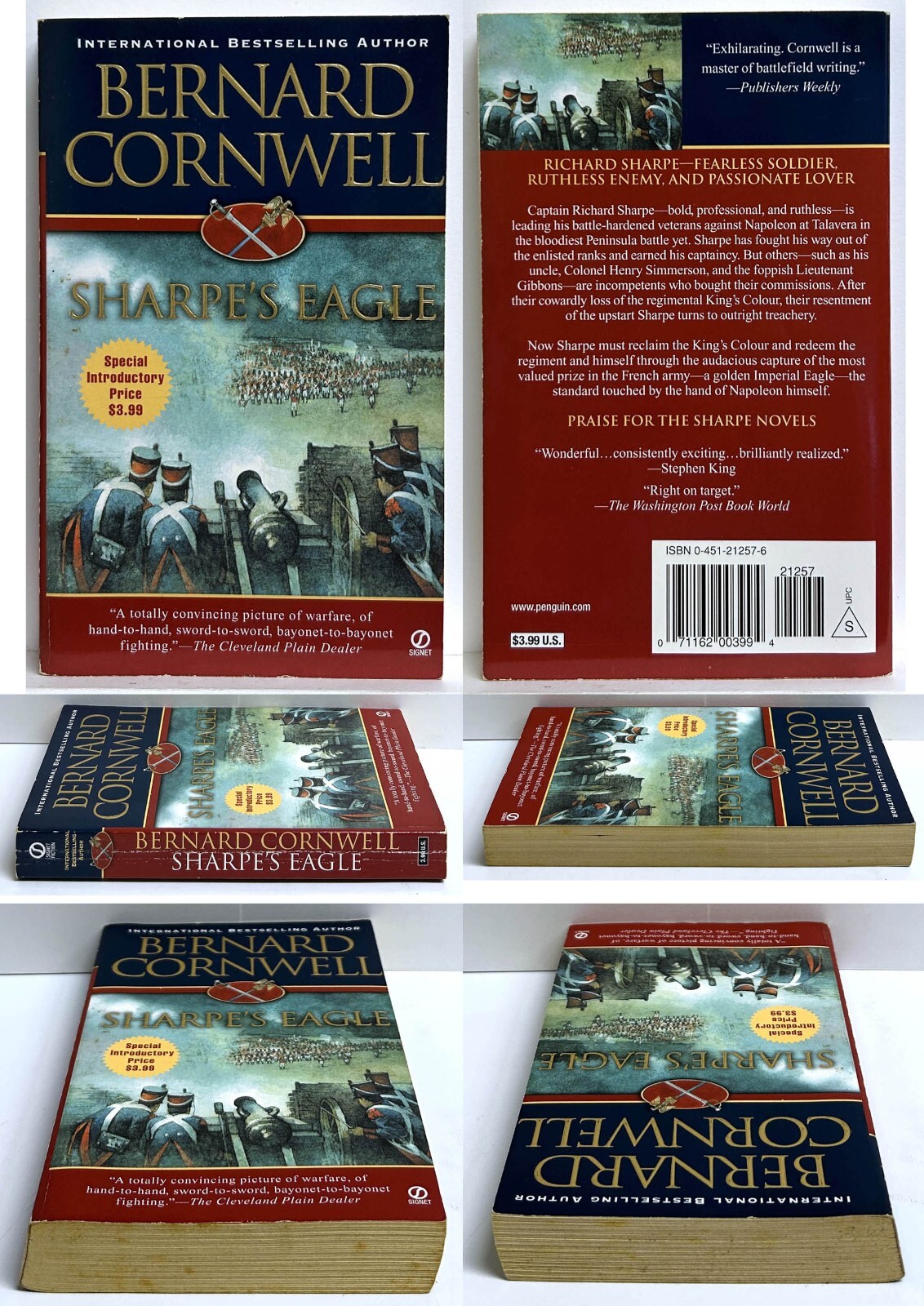 Bernard Cornwell SHARPE’S lot of 4 mm paperback COMPANY GOLD SWORD EAGLE
