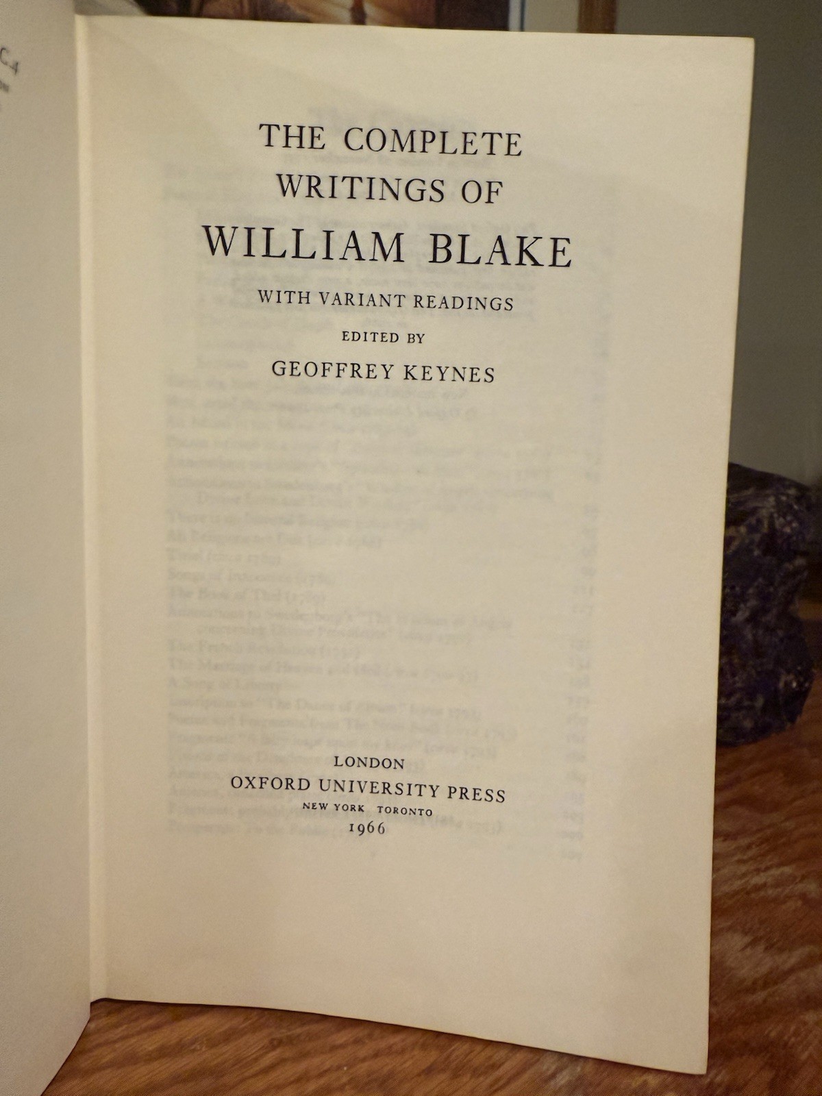 Blake: Complete Writings, ed. Geoffrey Keynes. Oxford U.P., 1966 GVC