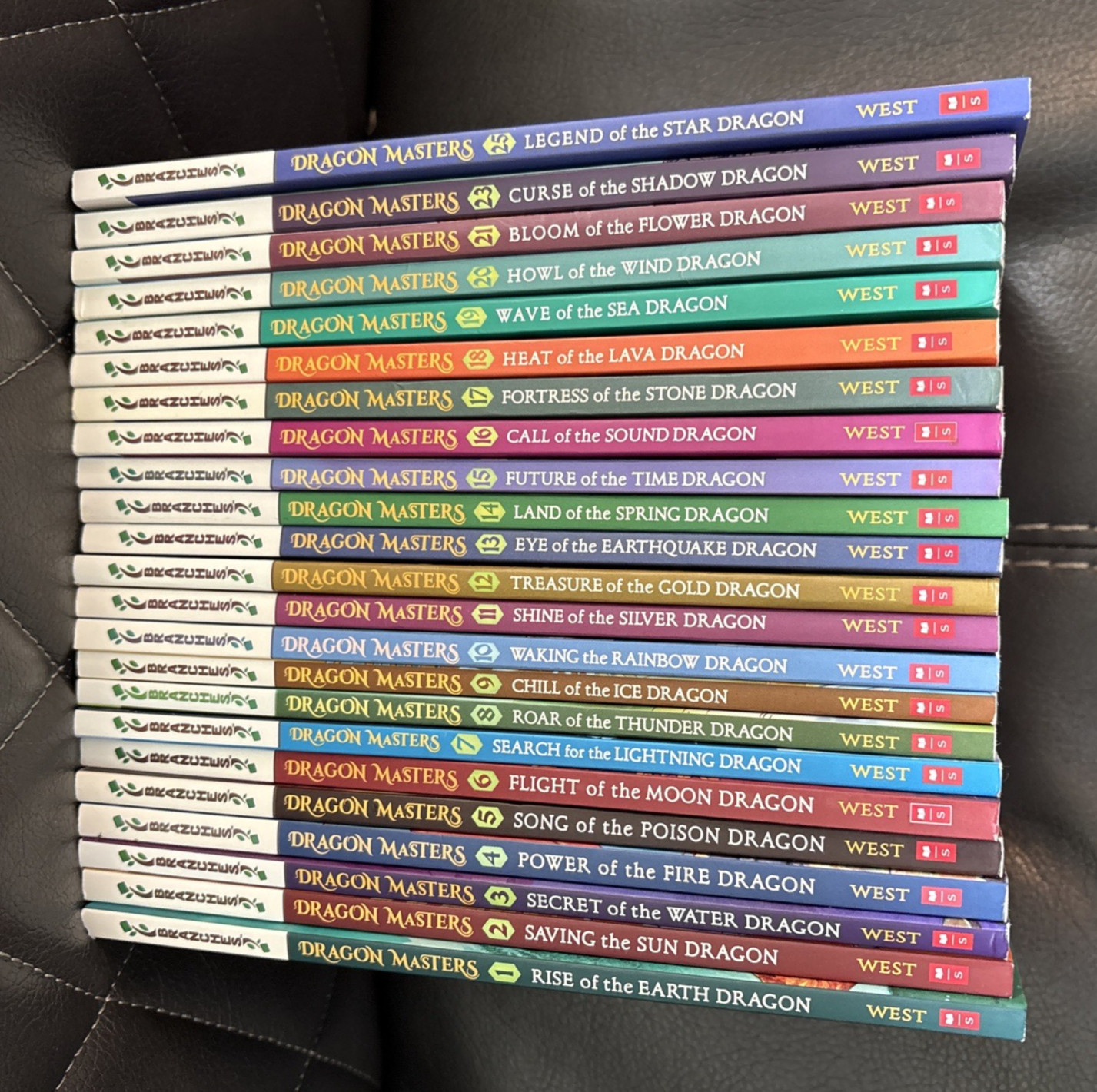 Lot of 23 Dragon Masters Books 1–21, 23 & 25 Tracy West Scholastic PB Set