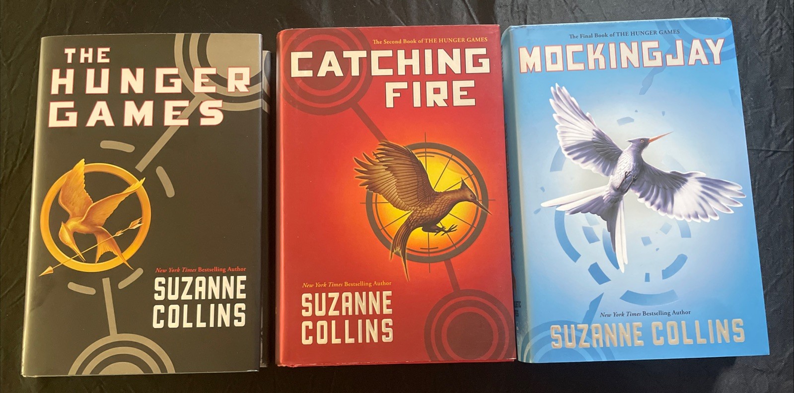 Hunger Games 3-Book Hardcover Set with DJ | First Editions | Like New | FREE S&H
