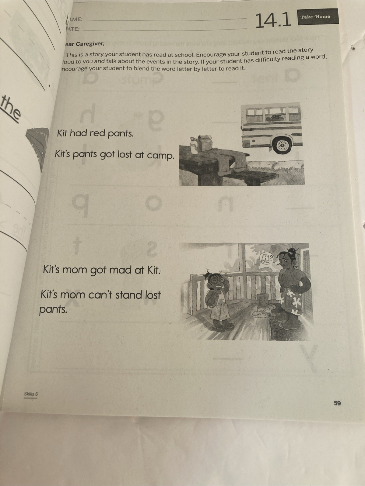 Amplify Core Knowledge Language Arts Skills 6 Activity Book Grade K