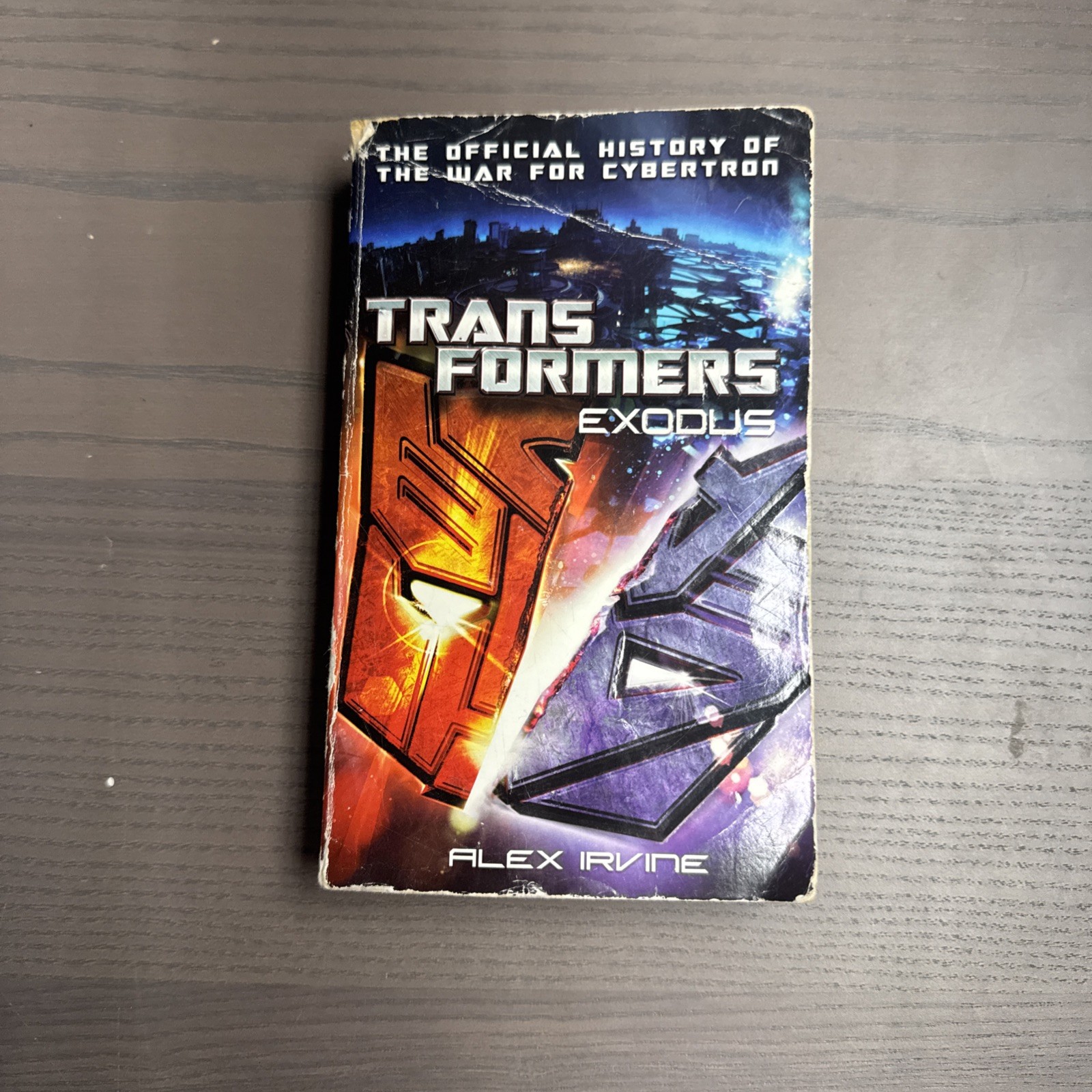 Transformers Exodus Paperback Book By Alex Irvine Balentine Books Acceptable